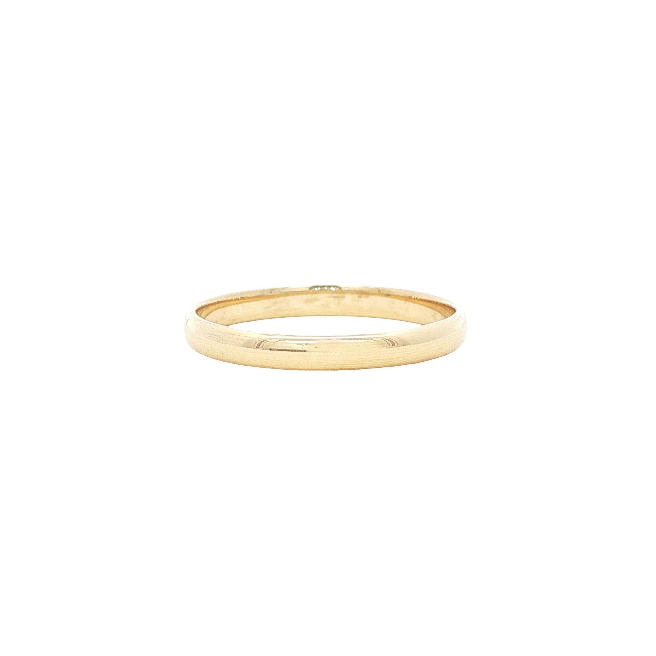 Gouden gladde ring 14 karaat