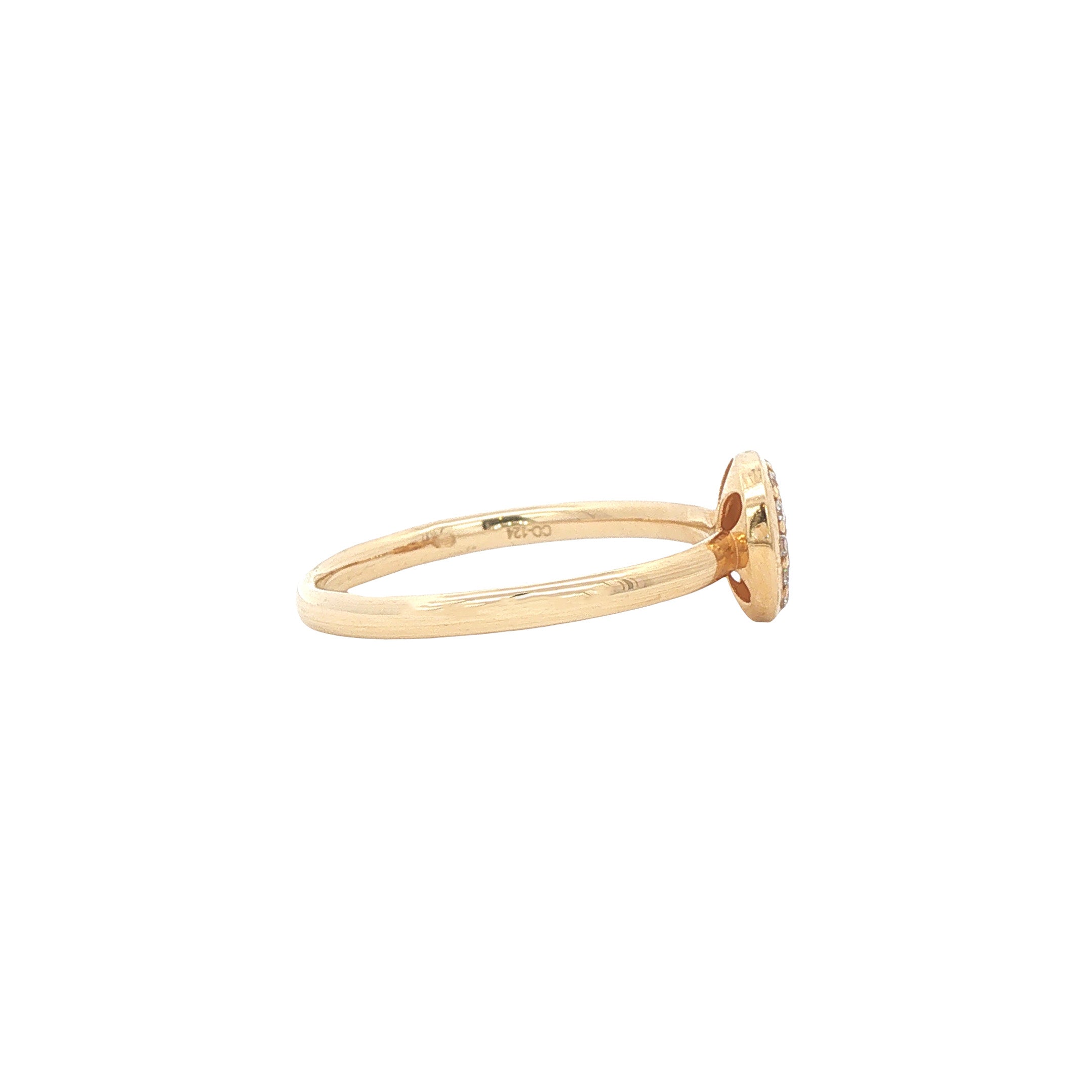 Gouden ring met diamant 14 karaat* nieuw