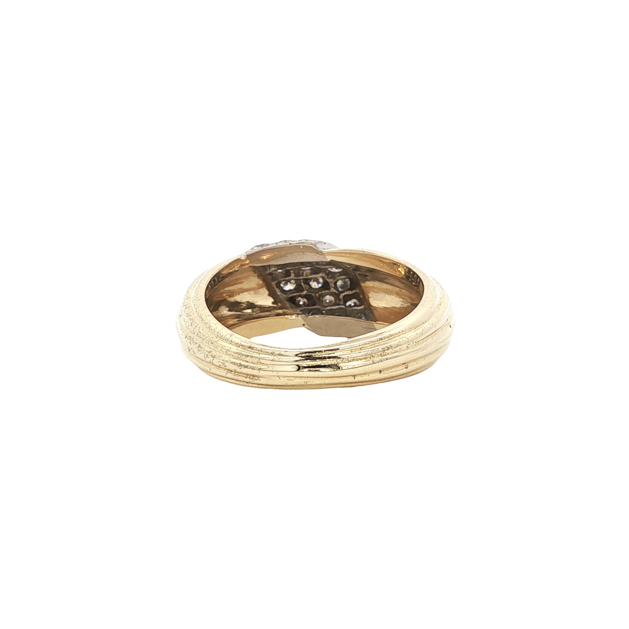 Gouden ring met diamant 14 karaat