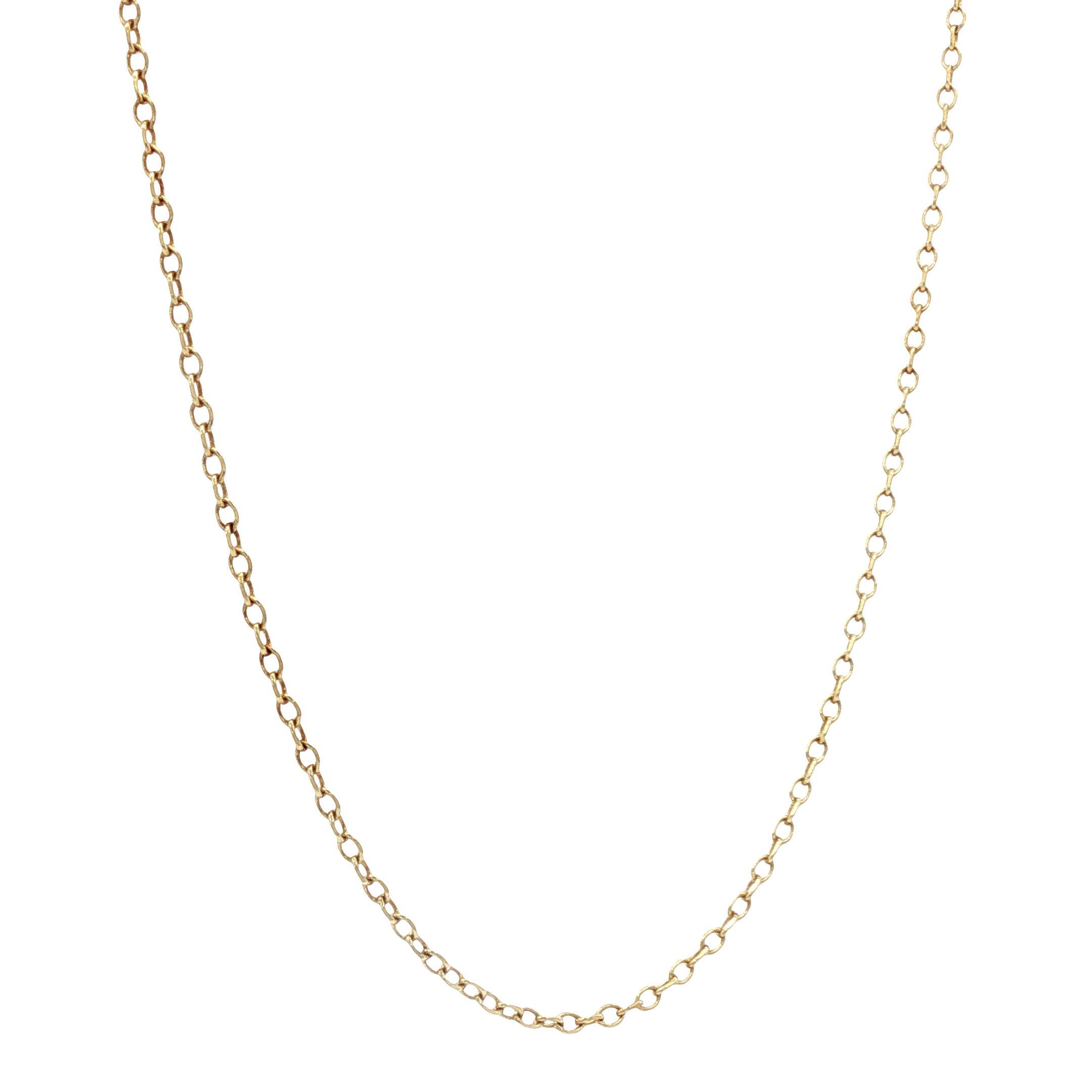 Gouden lengtecollier anker 44 cm 14 karaat