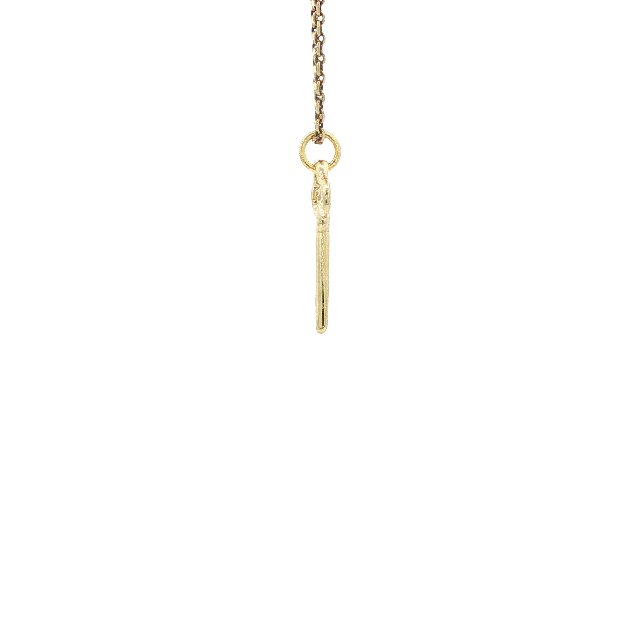 Gouden hanger sleutel 14 karaat