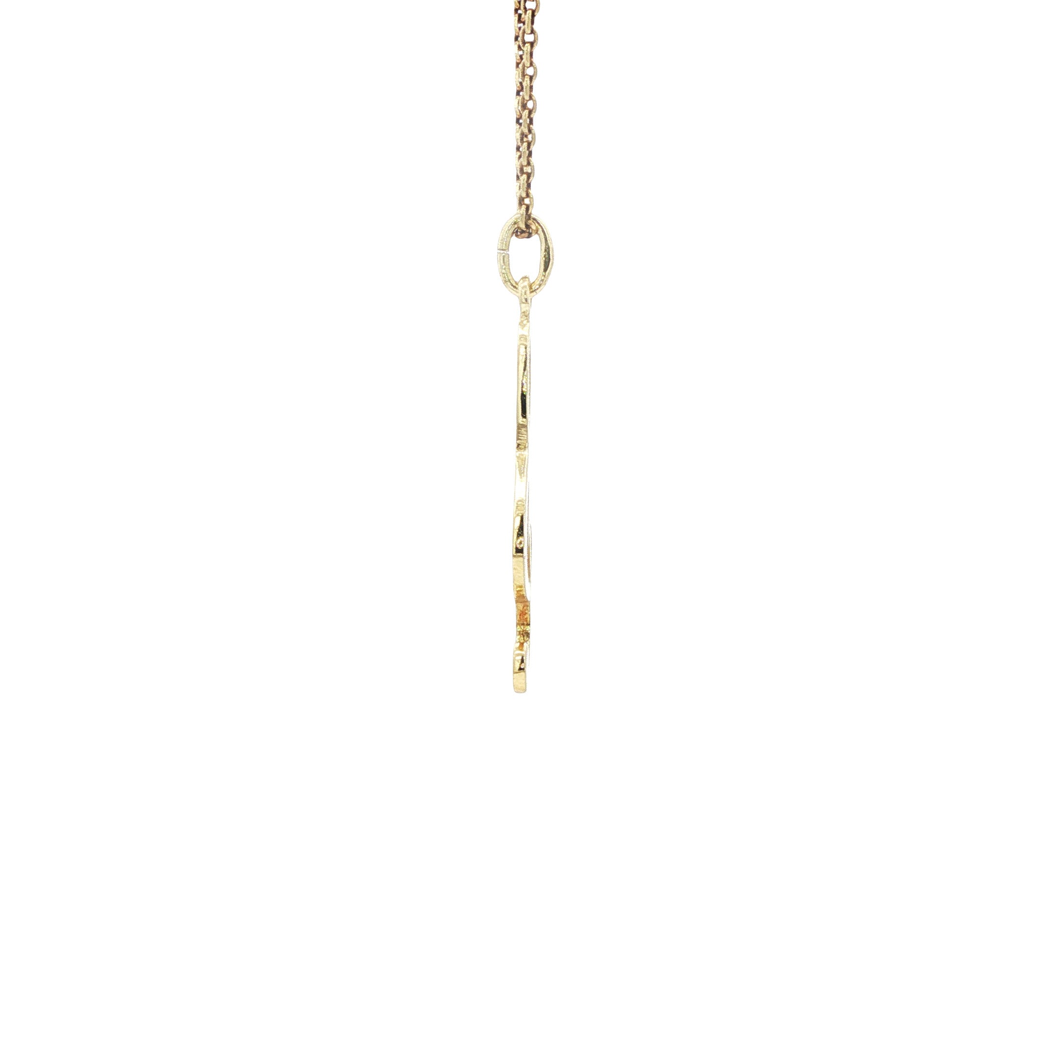 Gouden hanger muzieknoot 14 karaat