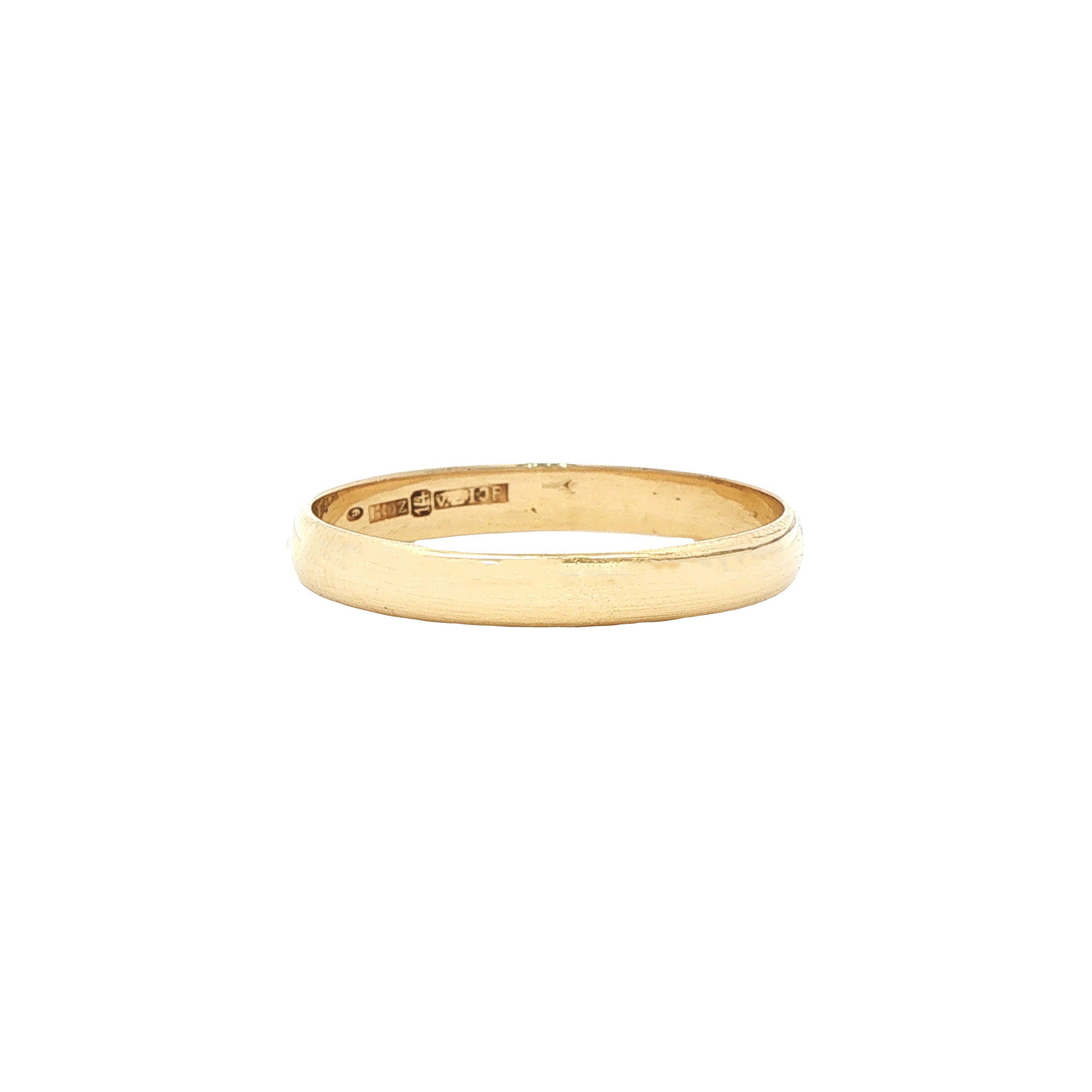Gouden gladde ring 14 karaat