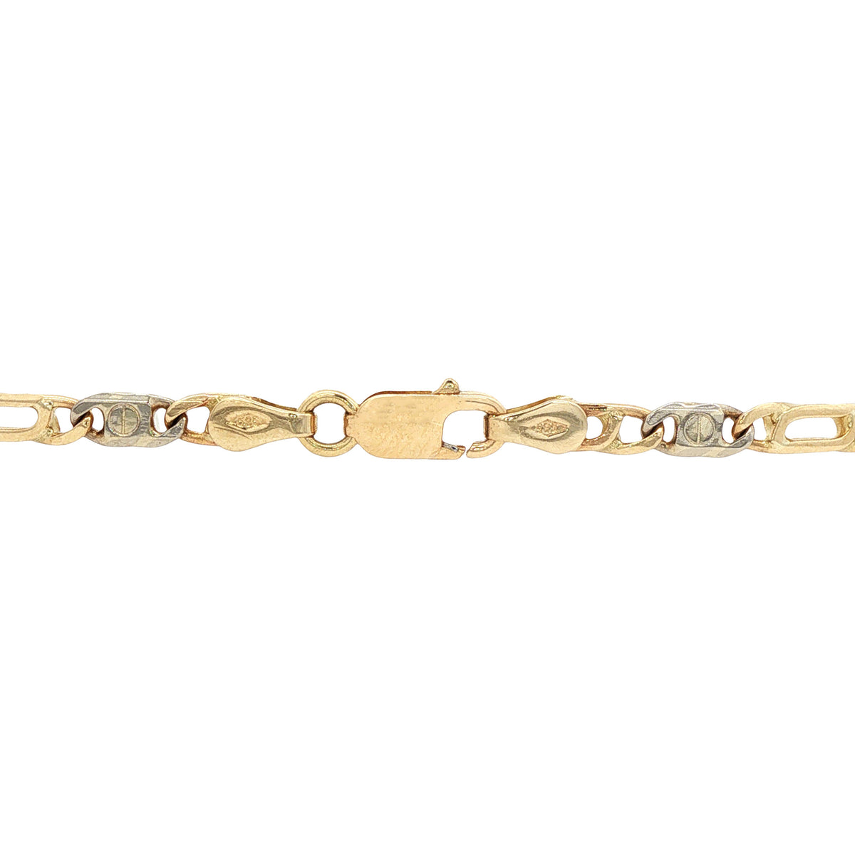 Gouden valkenoog armband 19 cm 14 karaat
