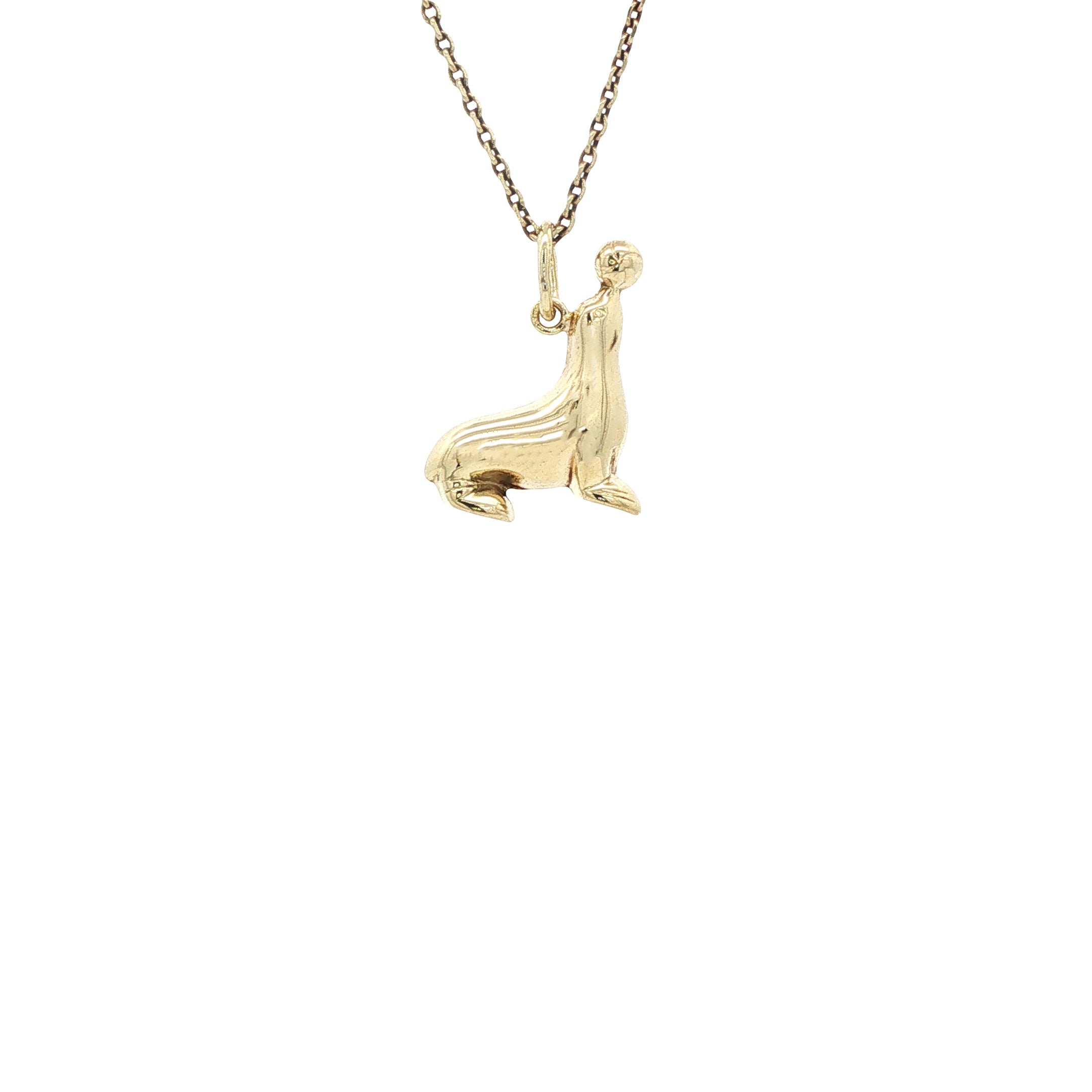 Gouden hanger zeehond 14 karaat