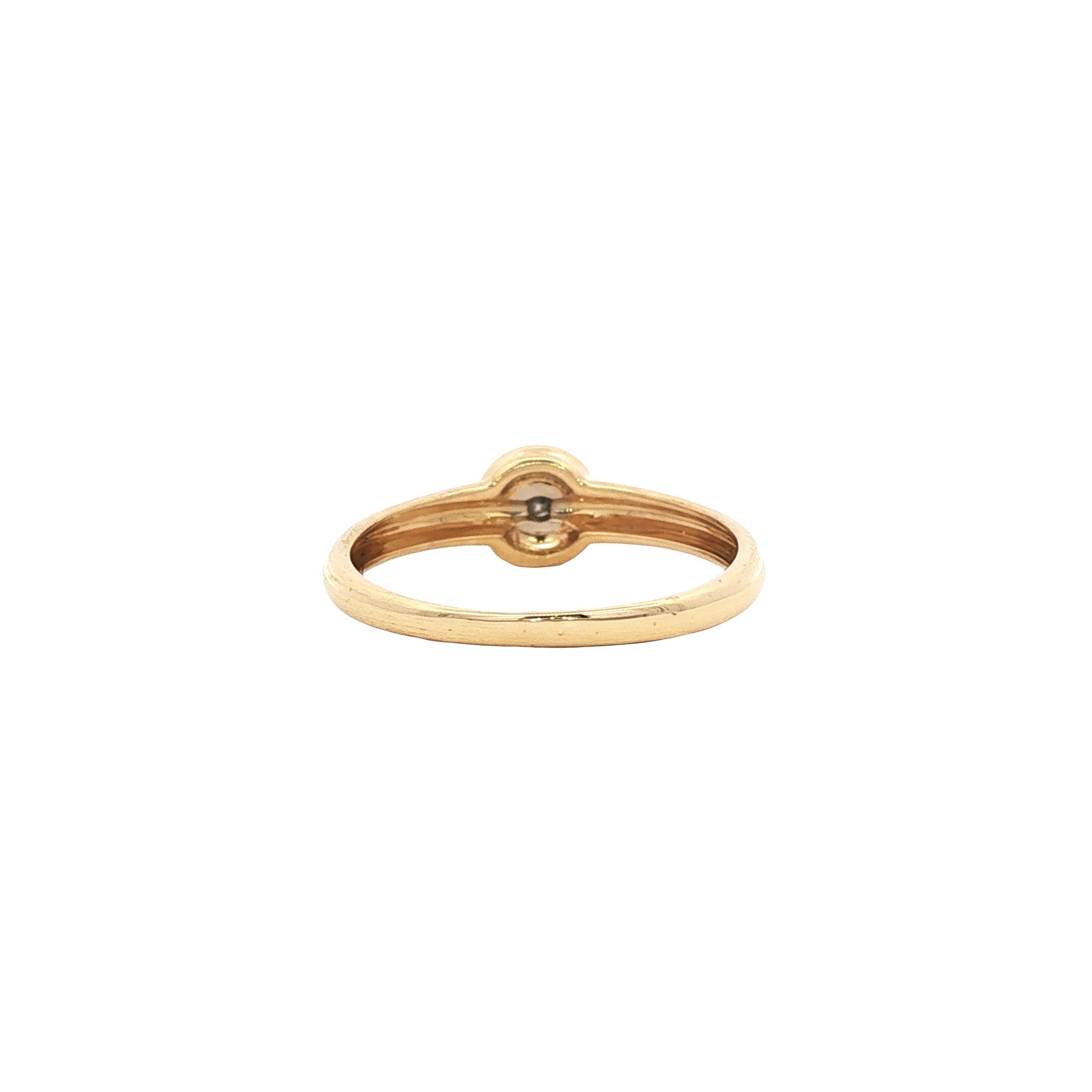 Gouden ring met diamant 18 karaat