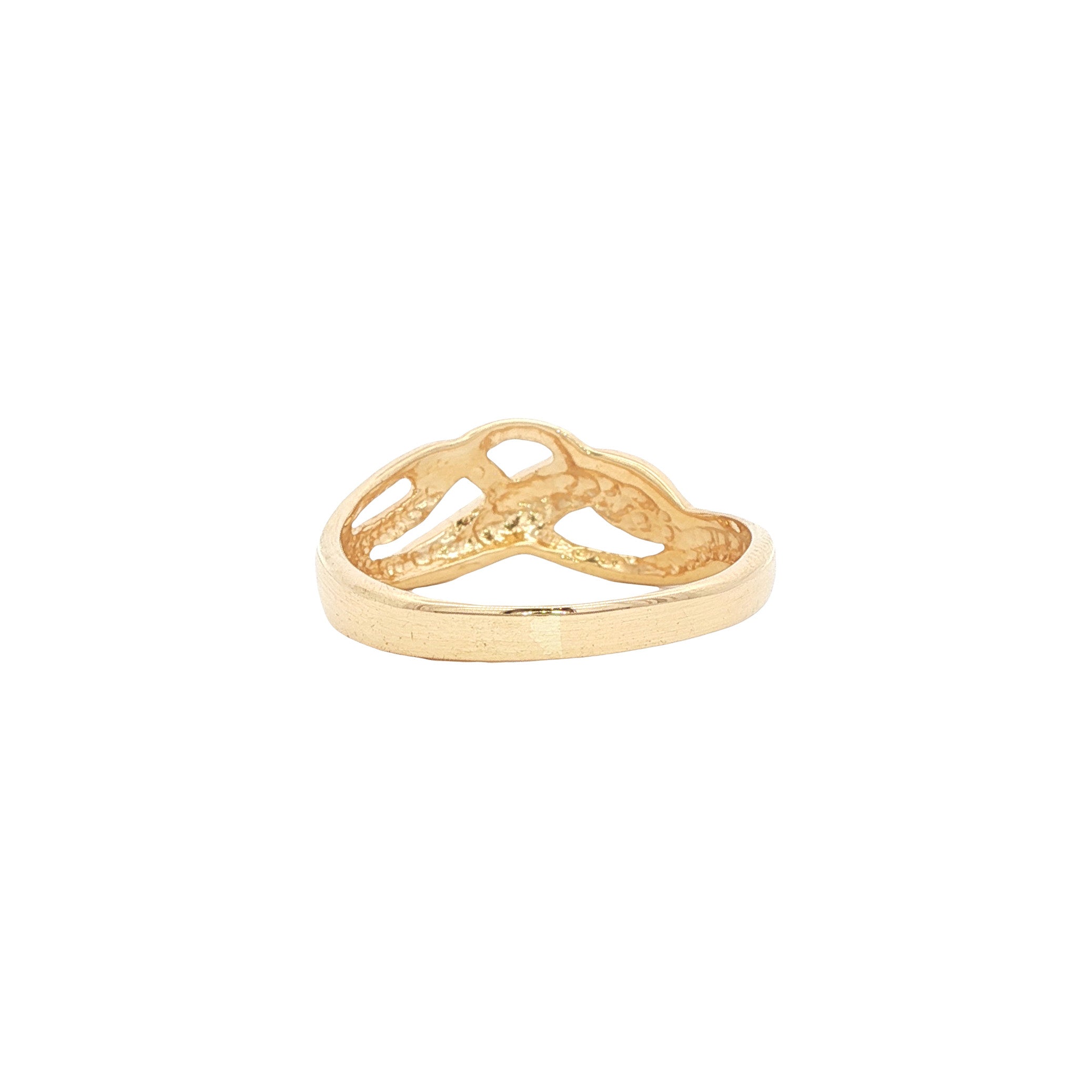Gouden fantasie ring 14 karaat