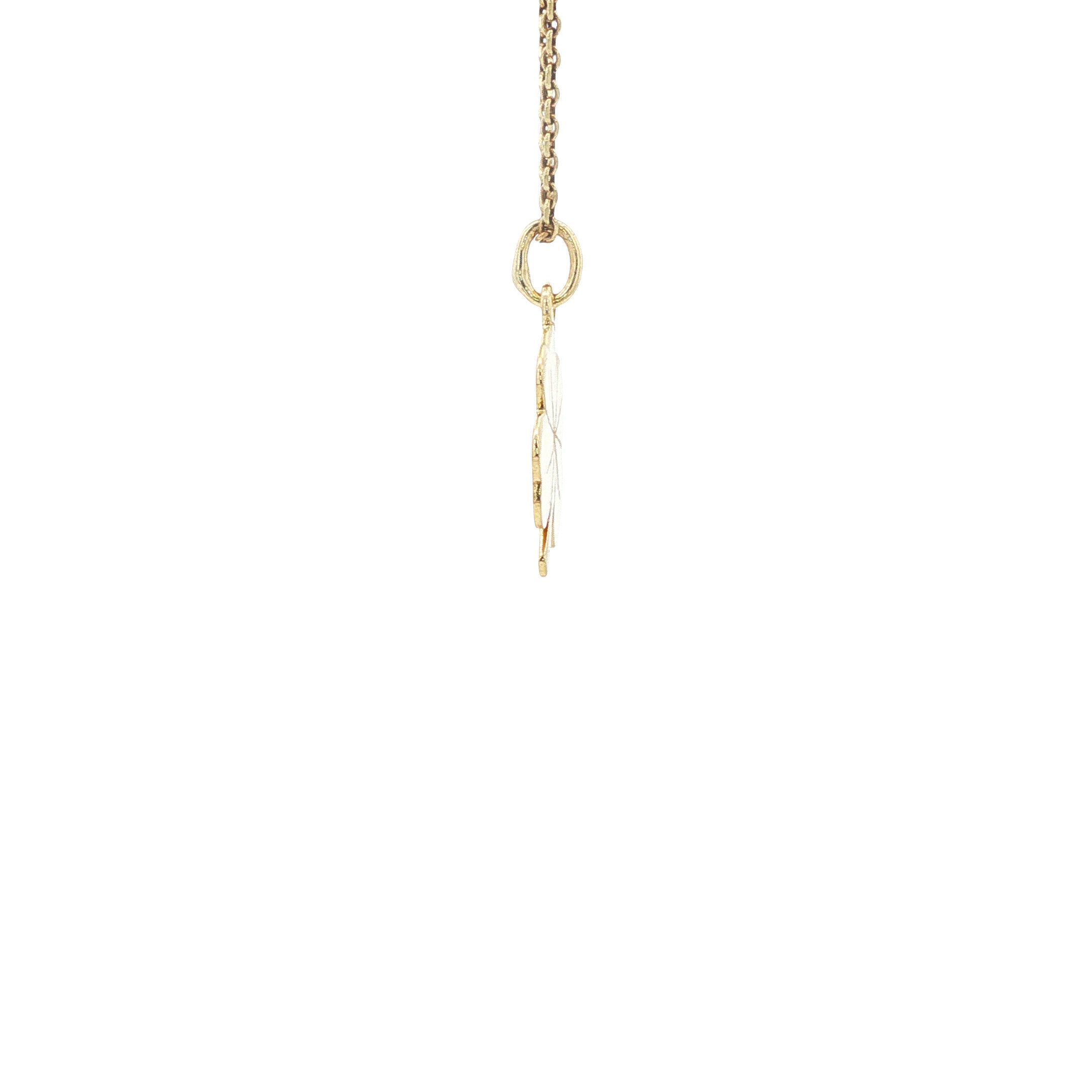 Gouden hanger klaver vier 14 karaat