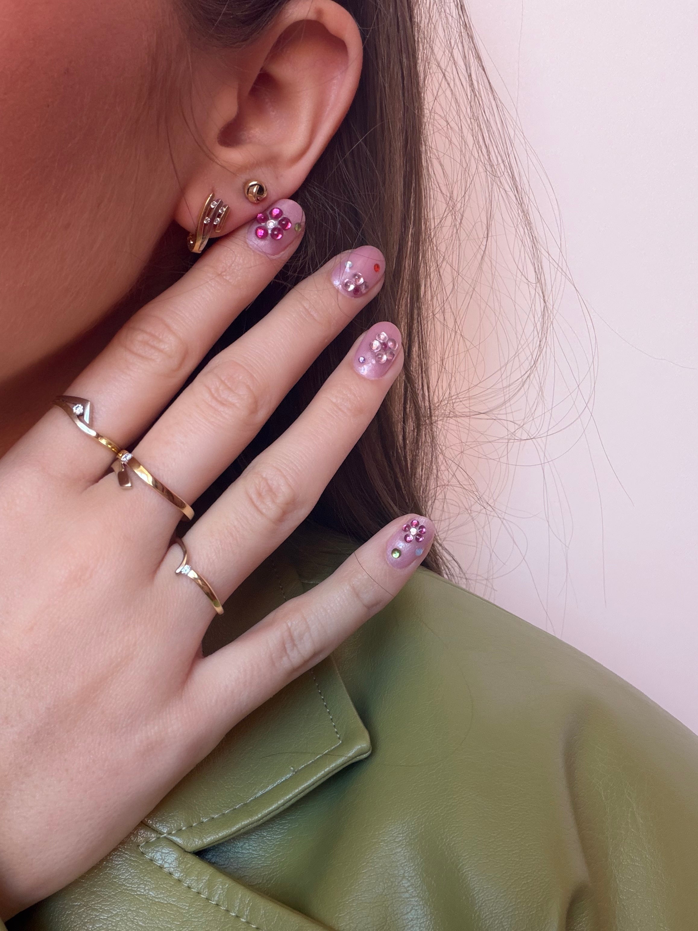 Gouden oorstekers 14 karaat