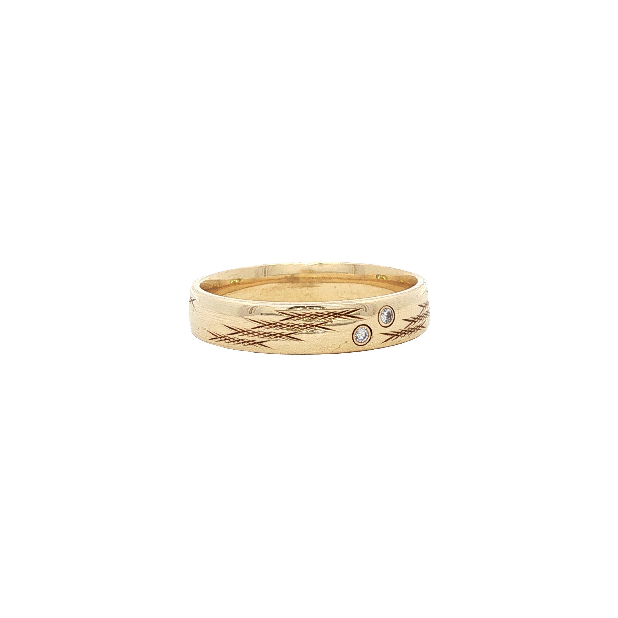 Gouden ring met diamant 14 karaat