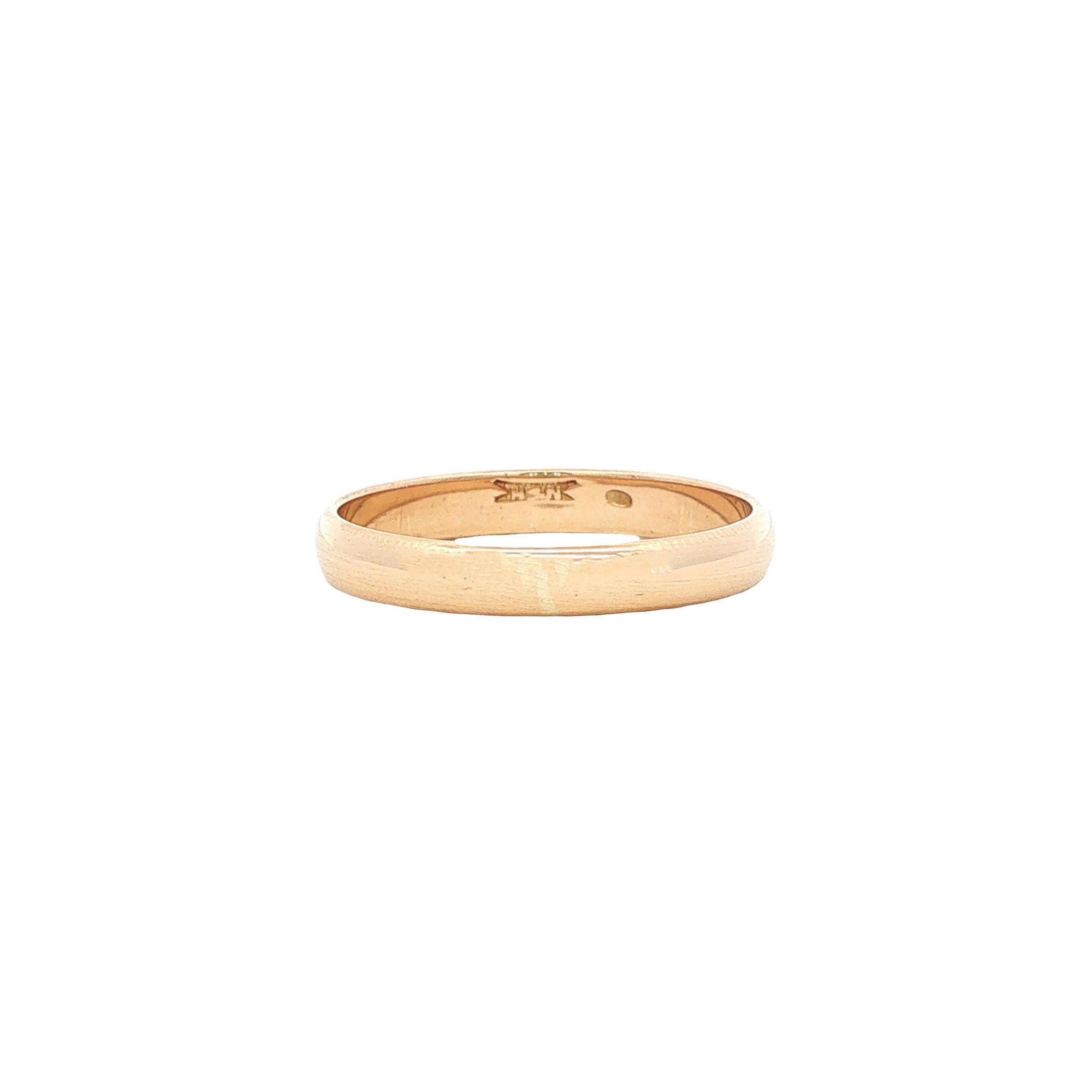 Gouden gladde ring 14 karaat