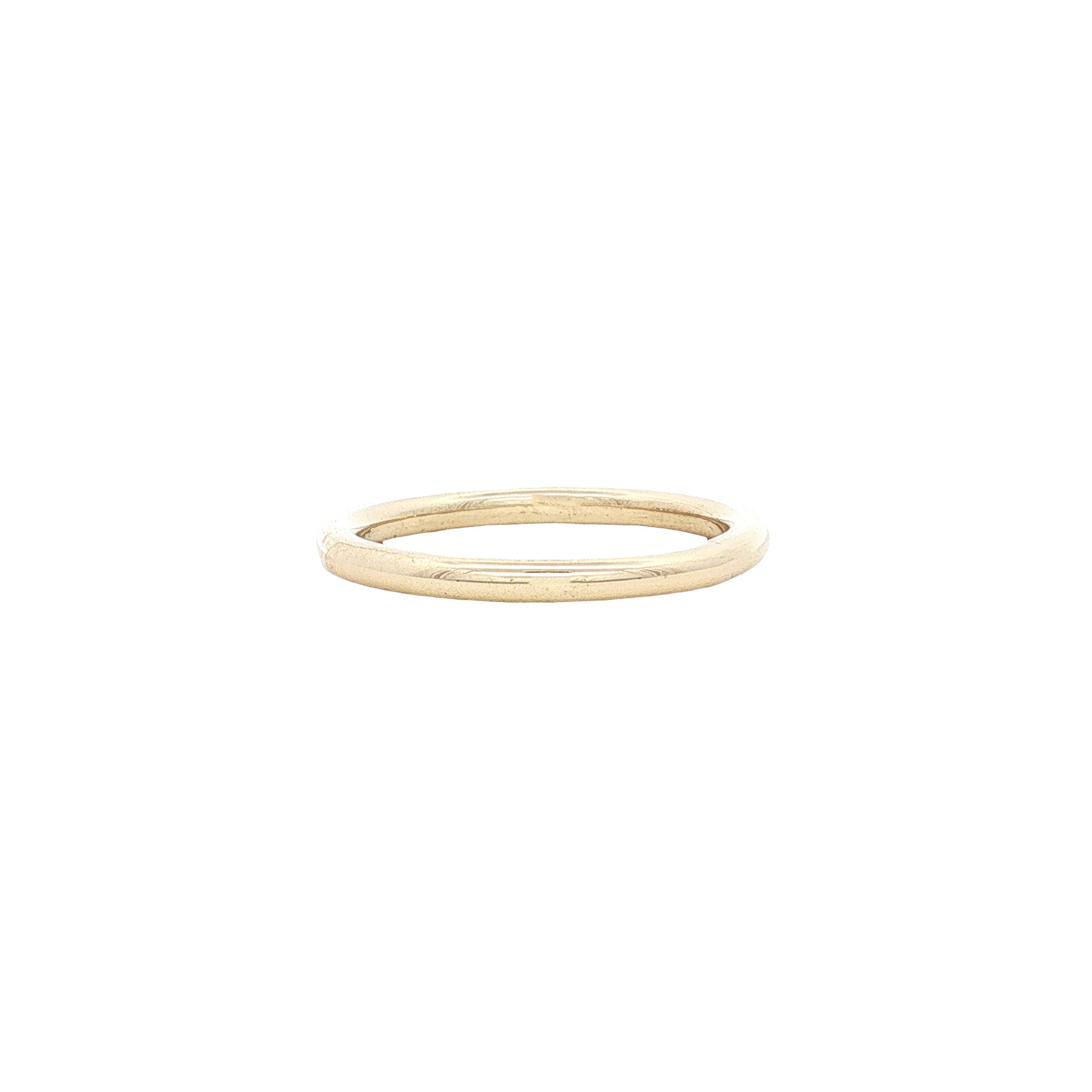 Gouden gladde ring 14 karaat