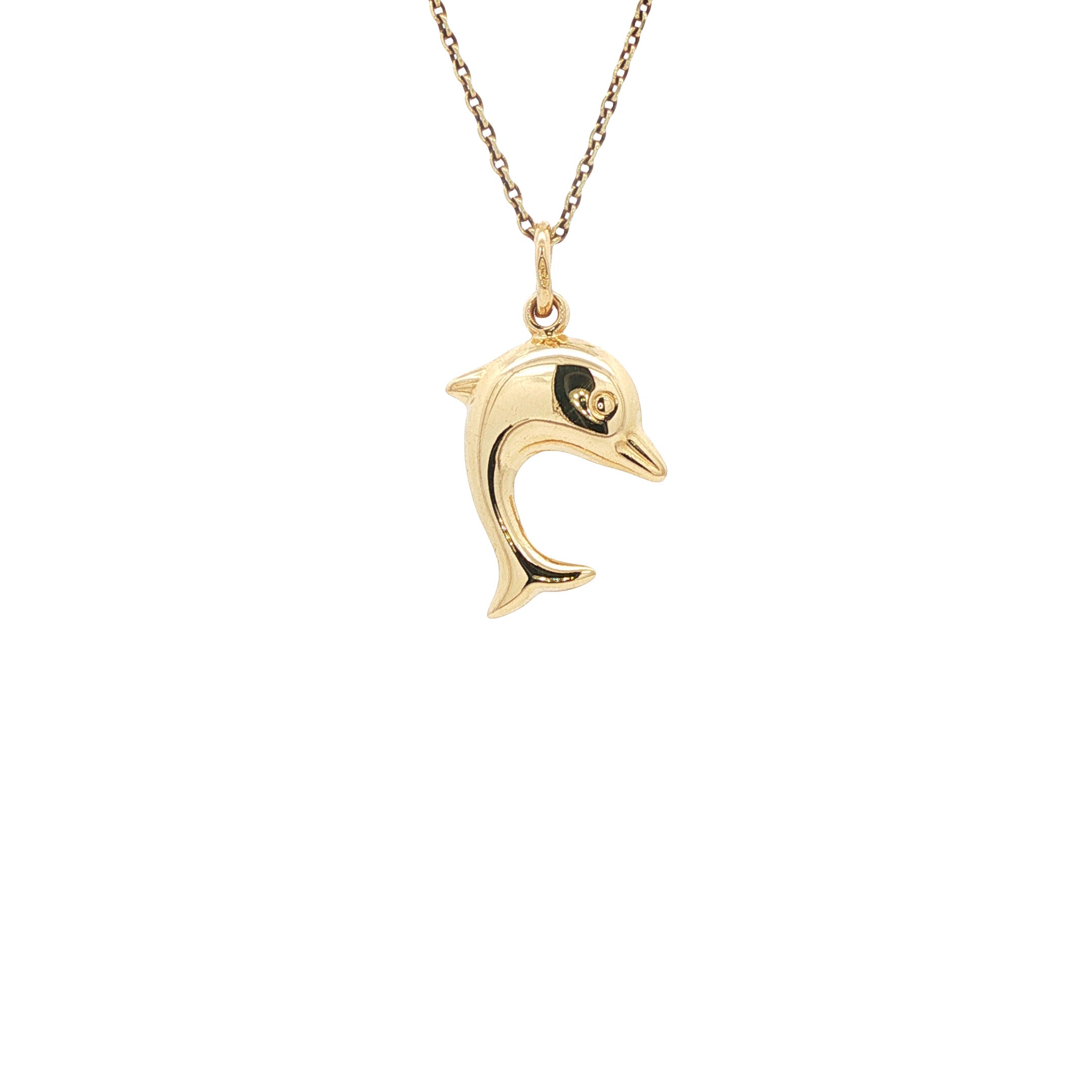 Gouden hanger dolfijn 18 karaat