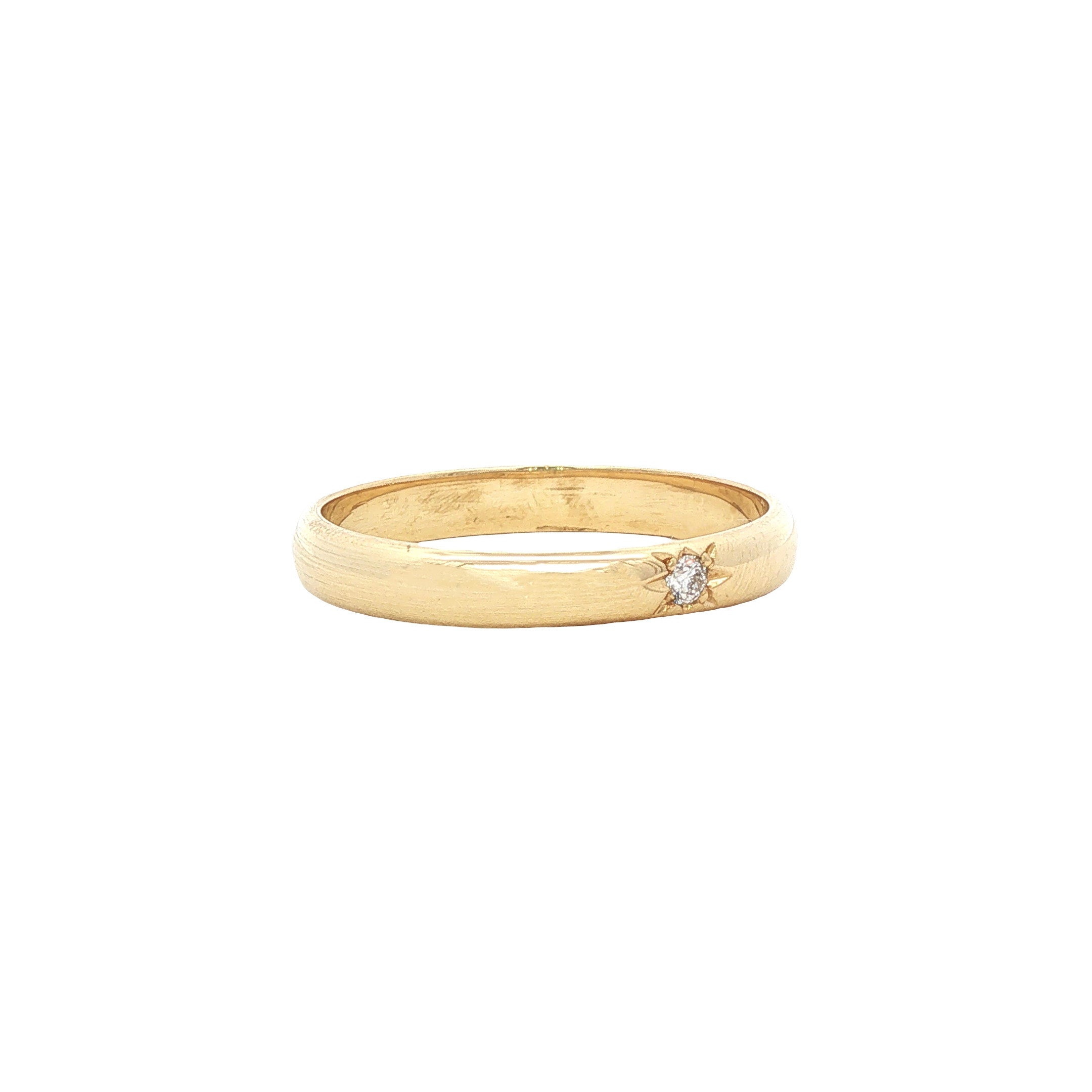 Gouden ring met diamant 14 karaat