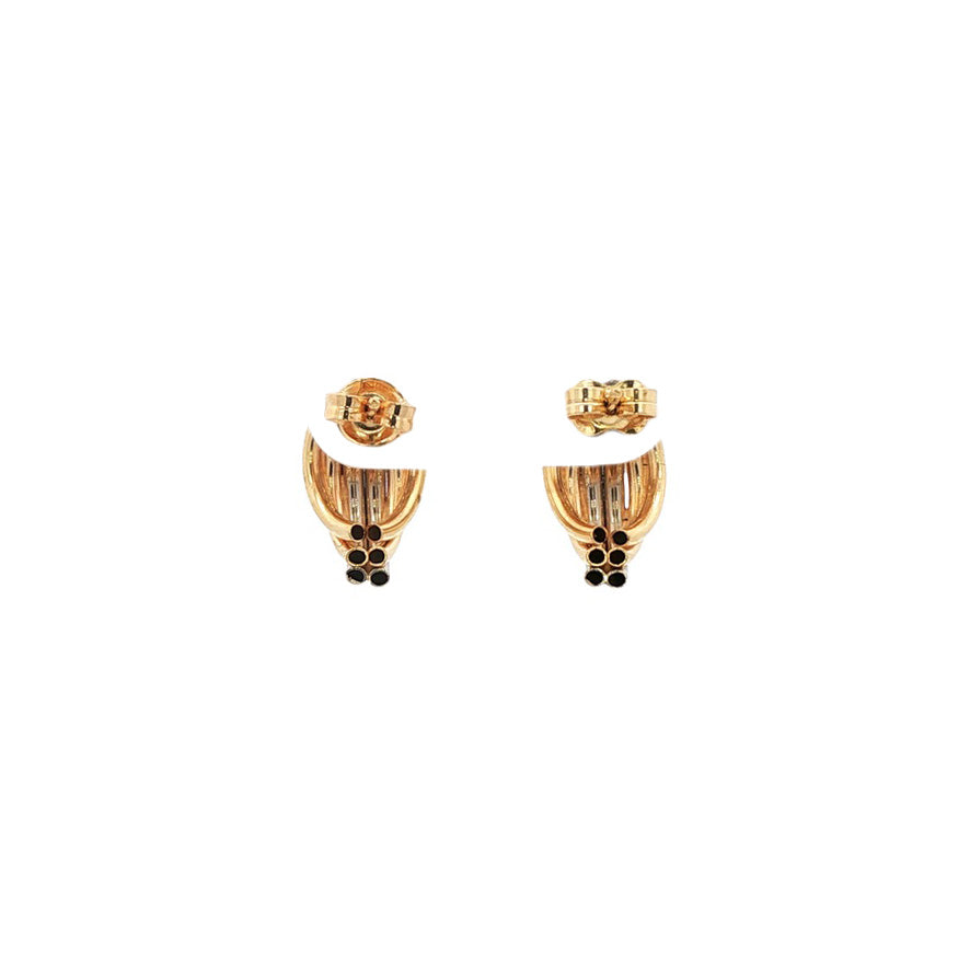 Gouden oorstekers 14 karaat