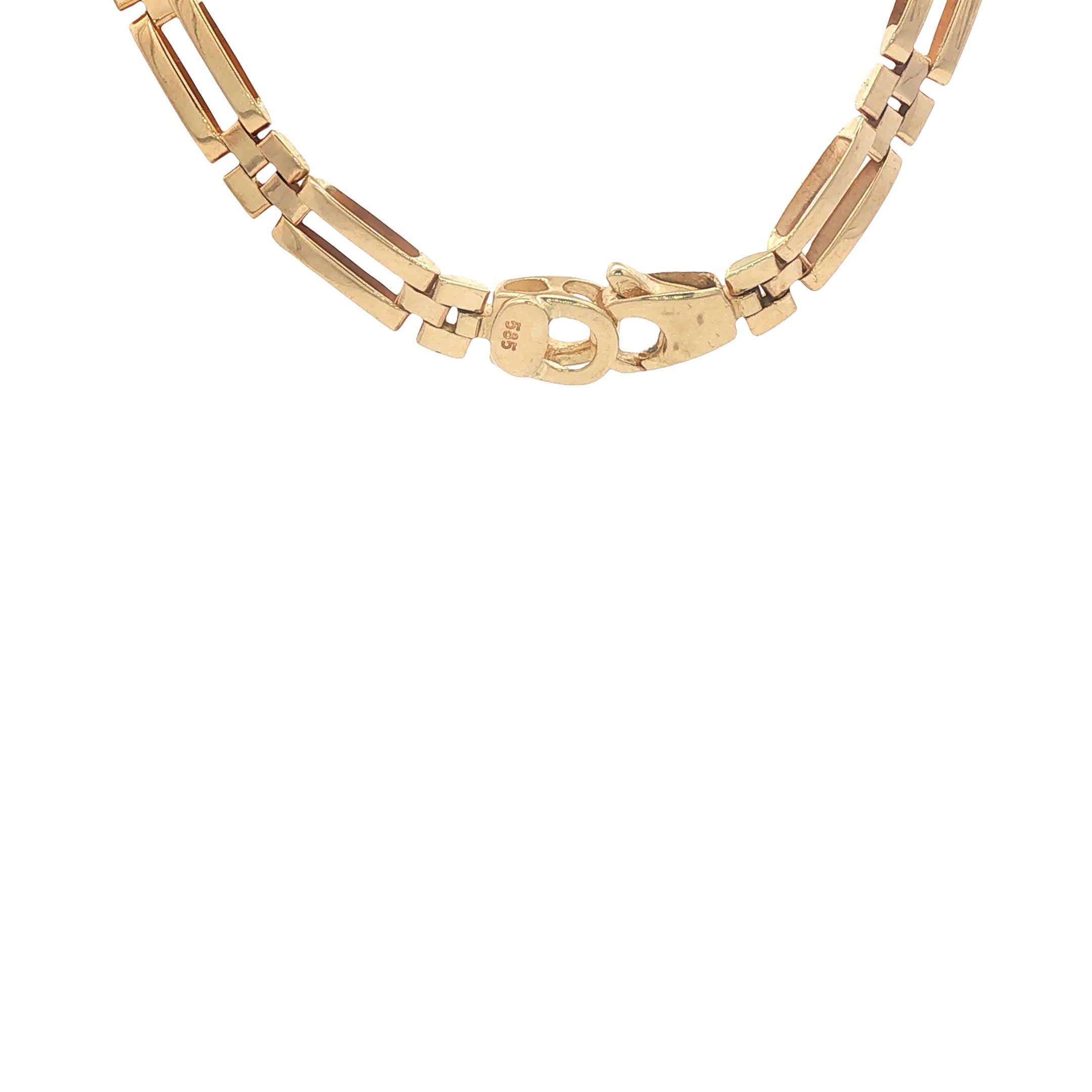 Gouden choker 45 cm 14 karaat