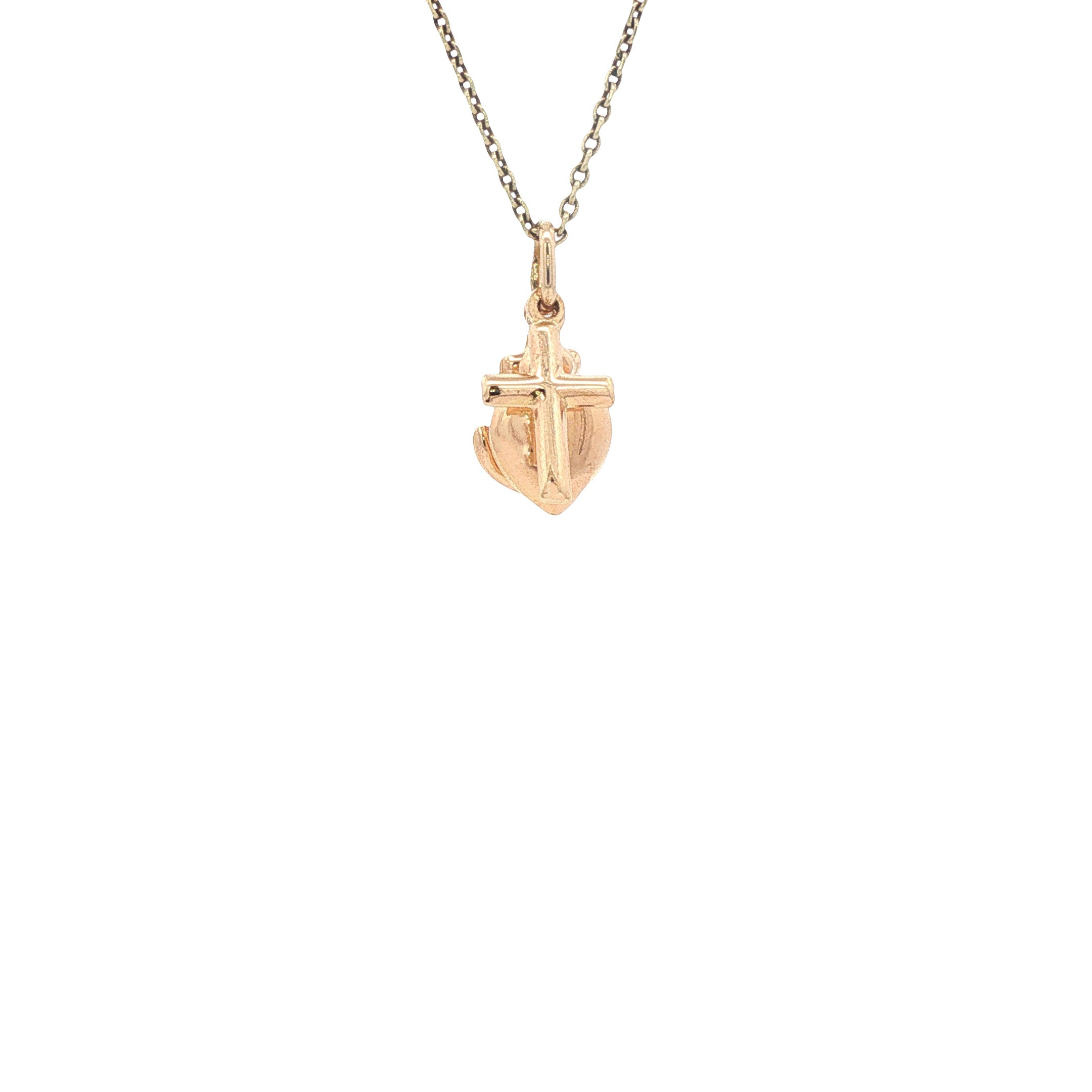 Gouden hanger geloof, hoop en liefde 14 karaat