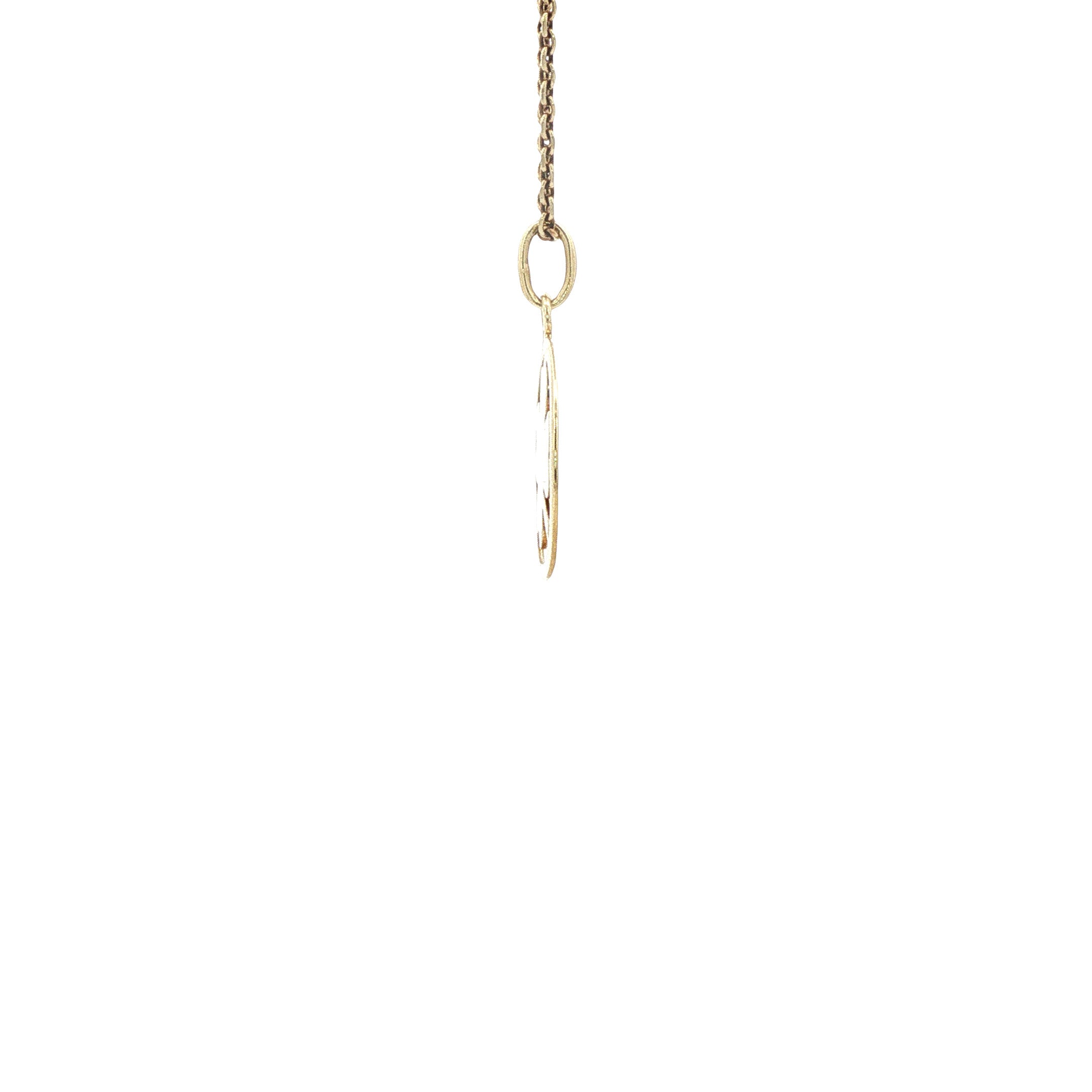 Gouden hanger klaver vier 14 karaat