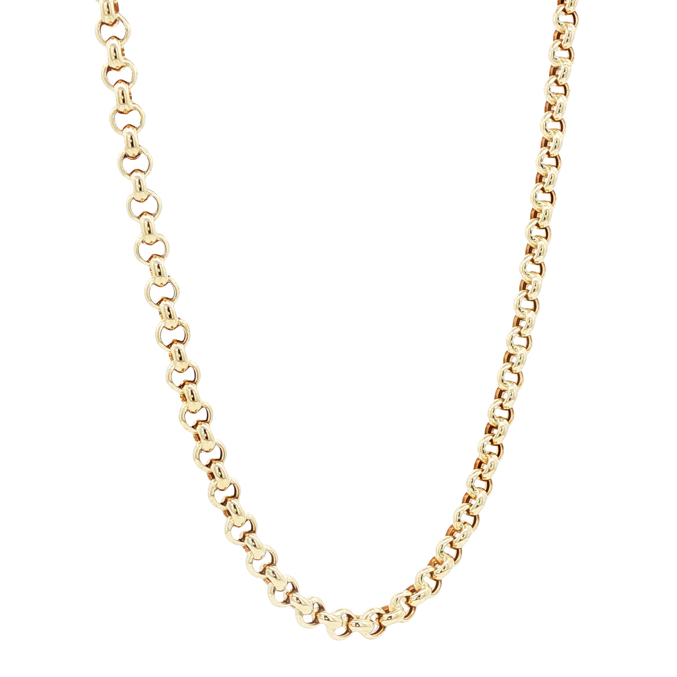 Gouden jasseron collier 60.5 cm 14 karaat