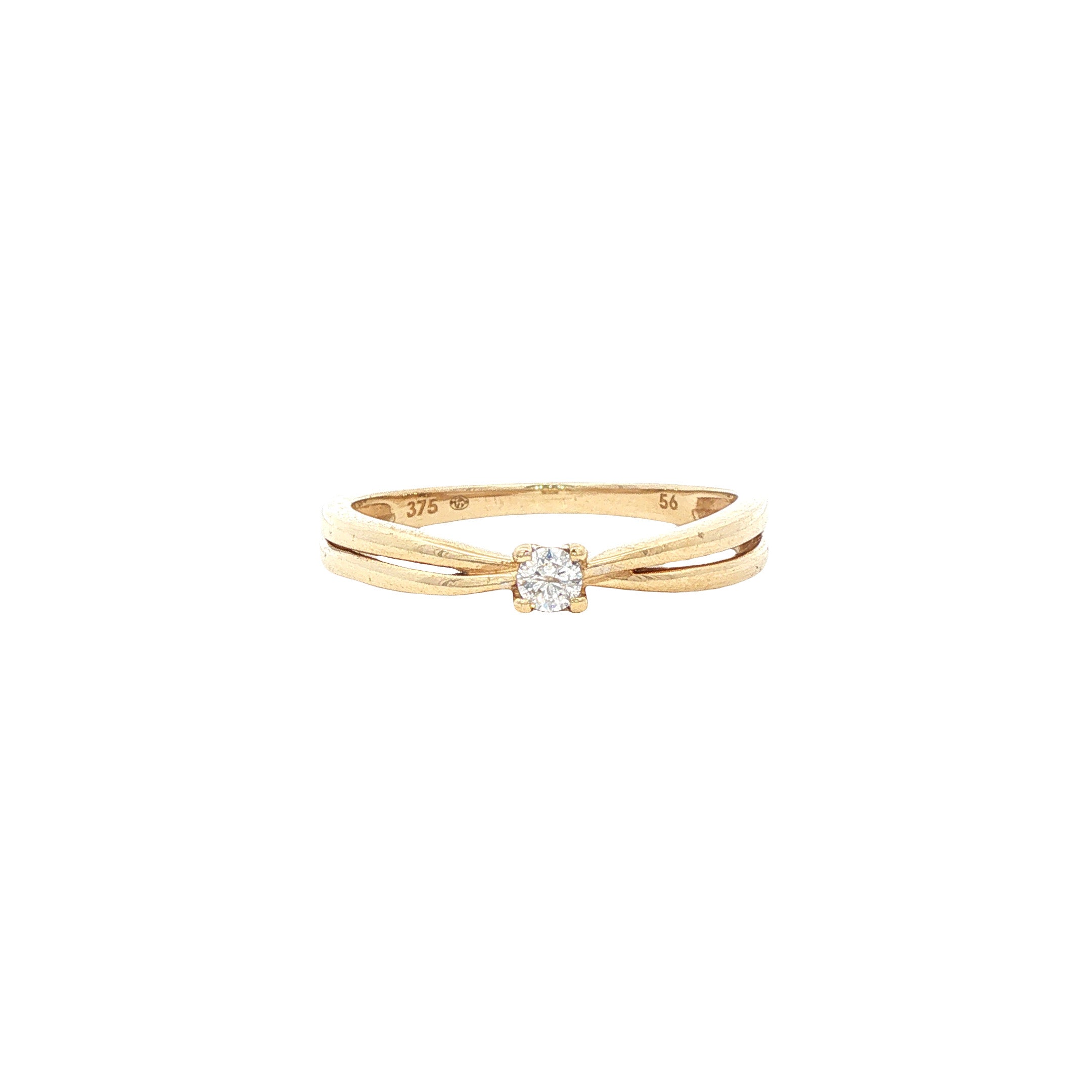 Ring met diamant 9 karaat