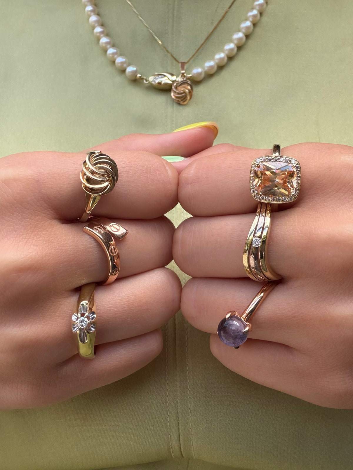 Gouden ring met zirkonia van Blush 14 karaat