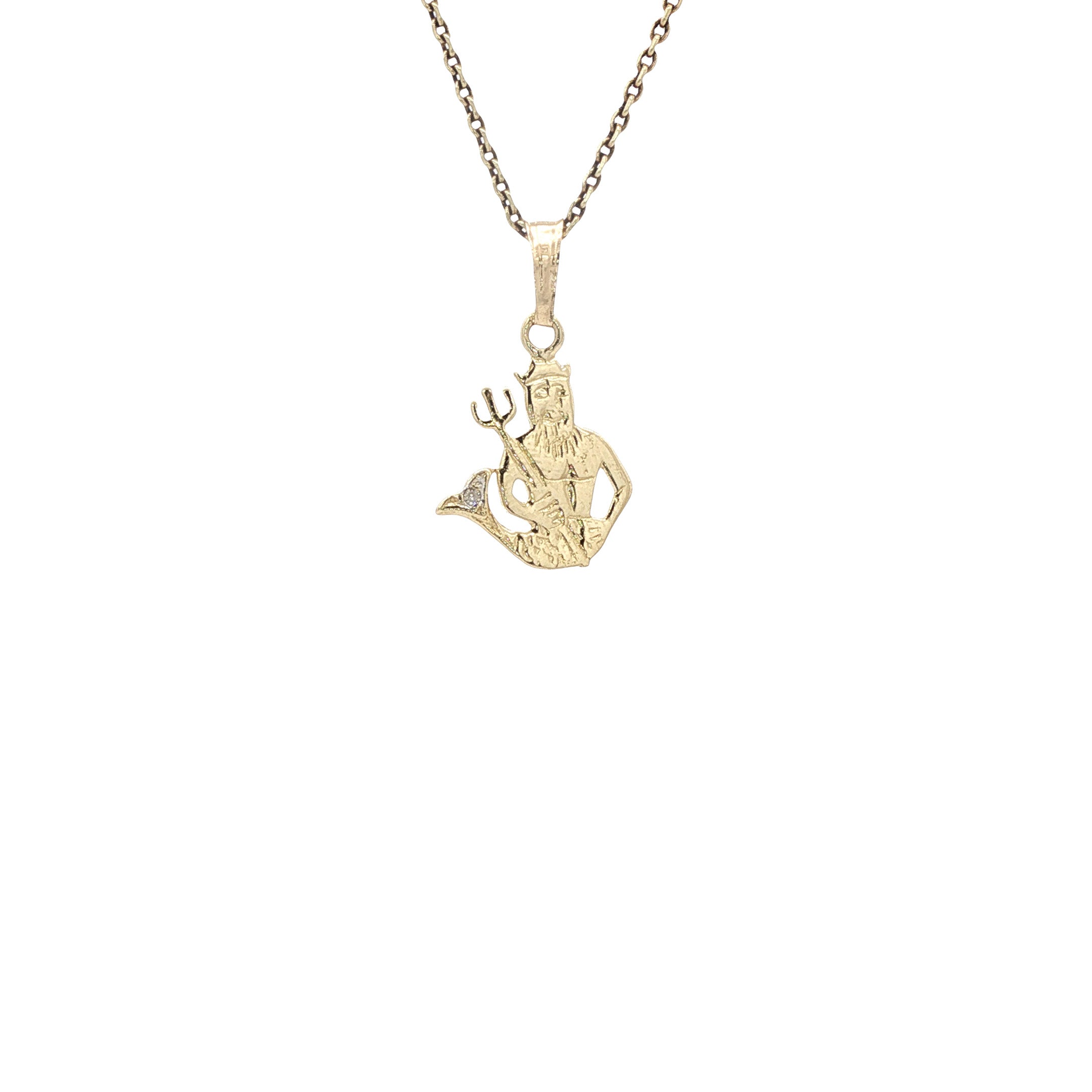 Gouden sterrenbeeld hanger waterman 14 karaat