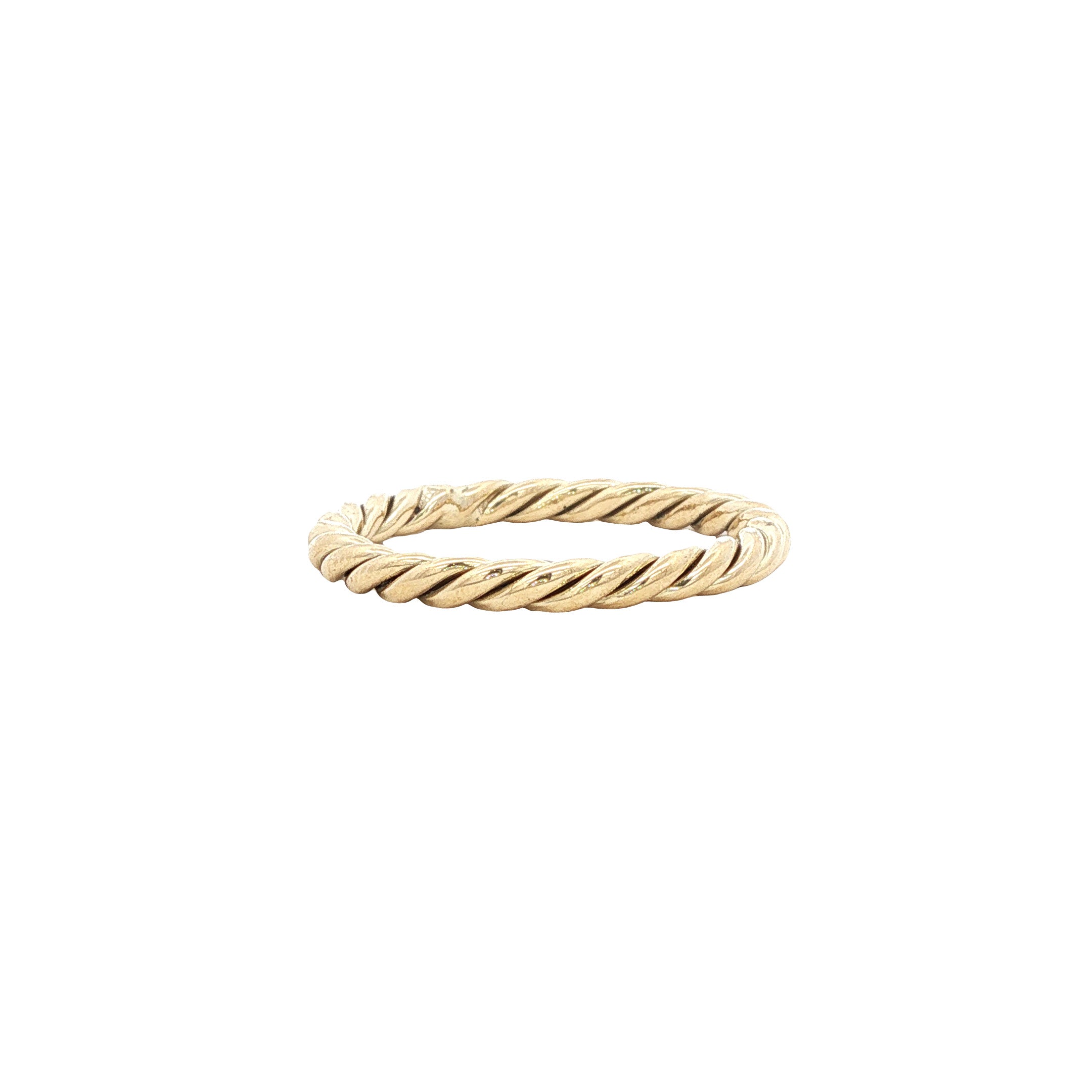 Gouden getordeerde ring 14 karaat