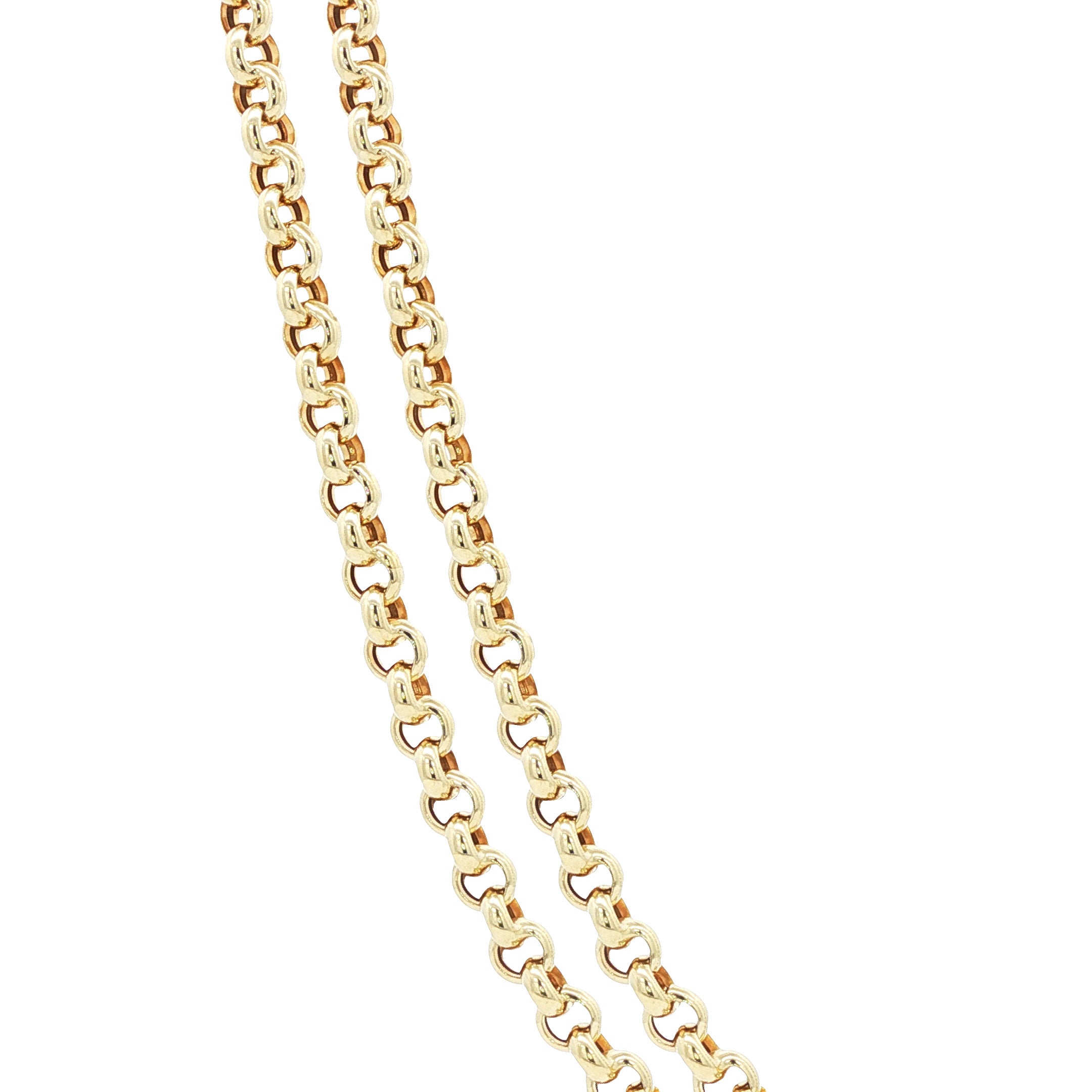 Gouden jasseron collier 60.5 cm 14 karaat