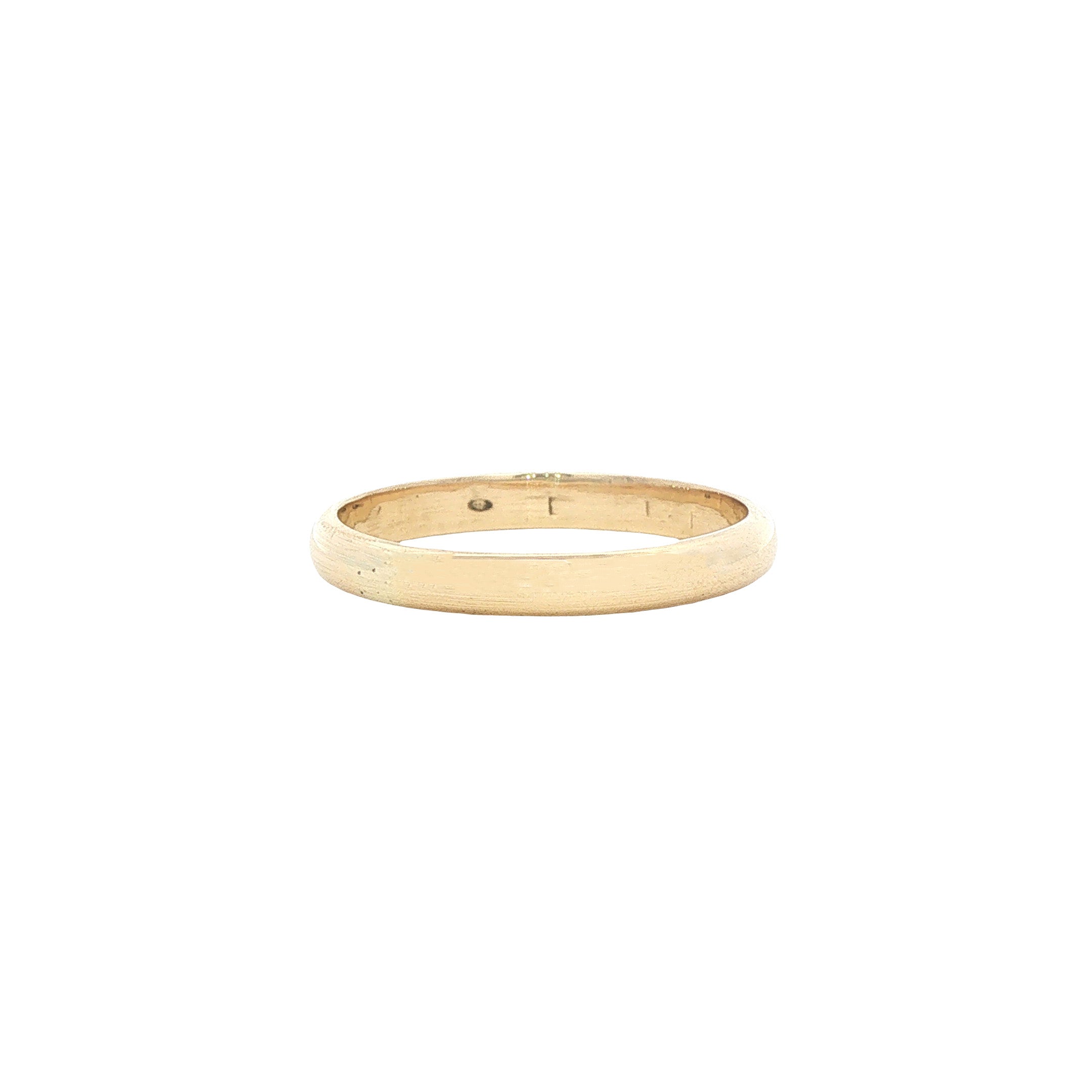 Gouden gladde ring 14 karaat
