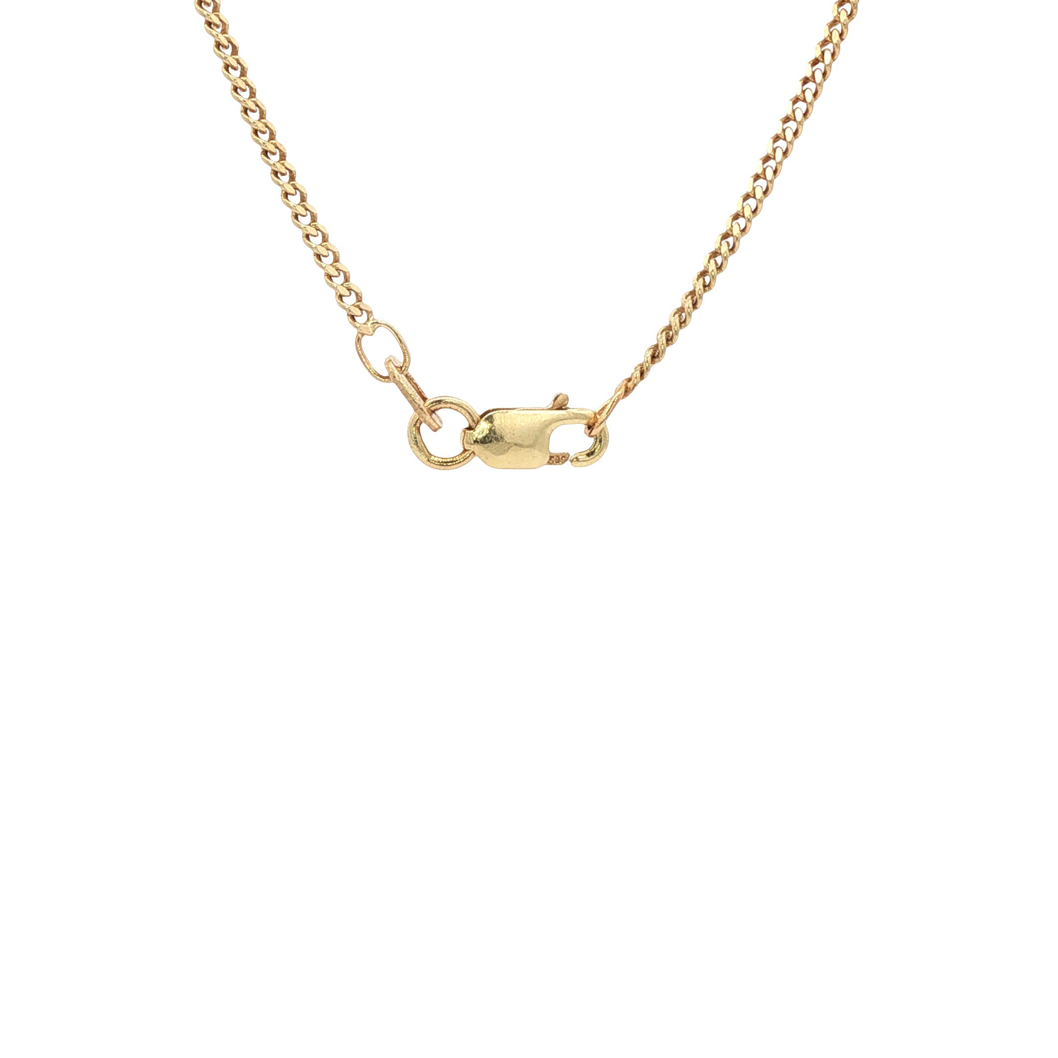 Gouden lengtecollier gourmet 41 cm 14 karaat