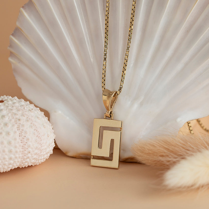 Gold Venetian chain necklace, 46 cm, 14 karat