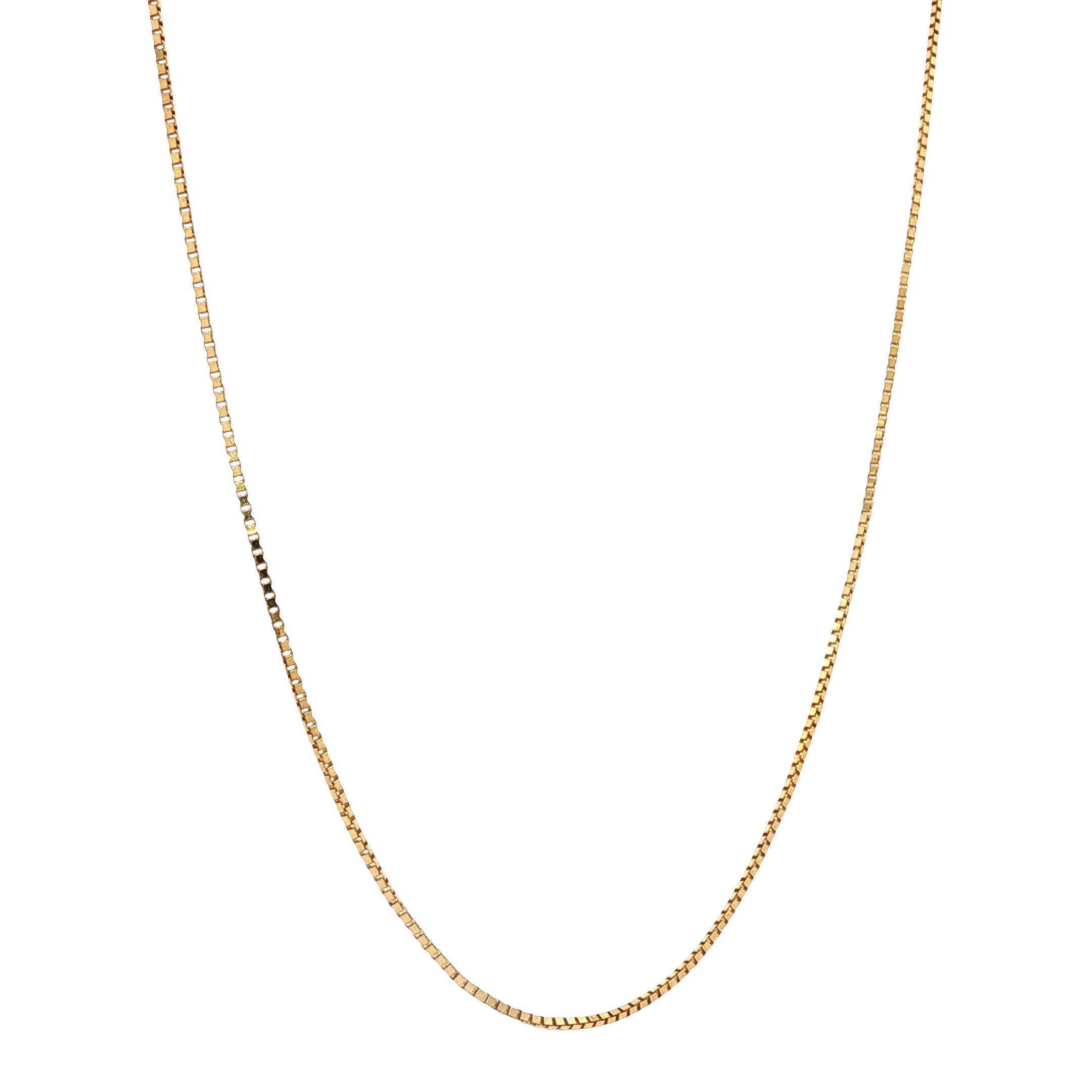 Gouden lengtecollier venetiaan 42 cm 14 karaat