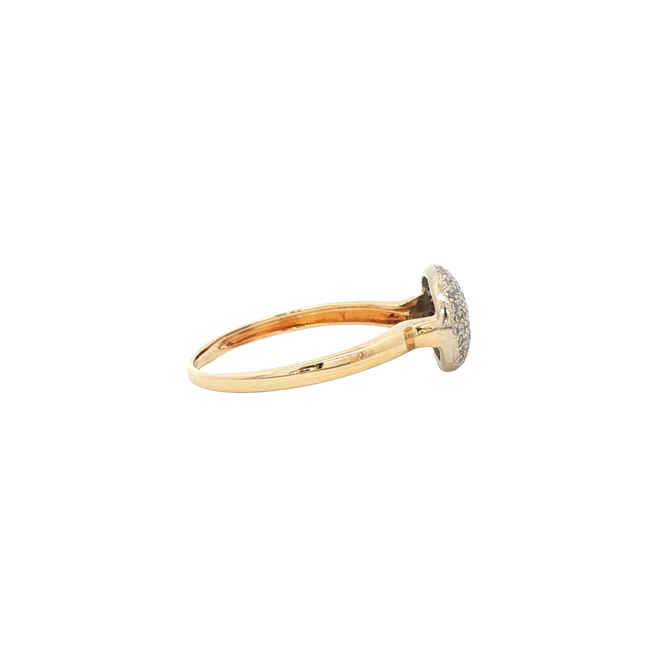 Gouden ring met diamant 14 karaat
