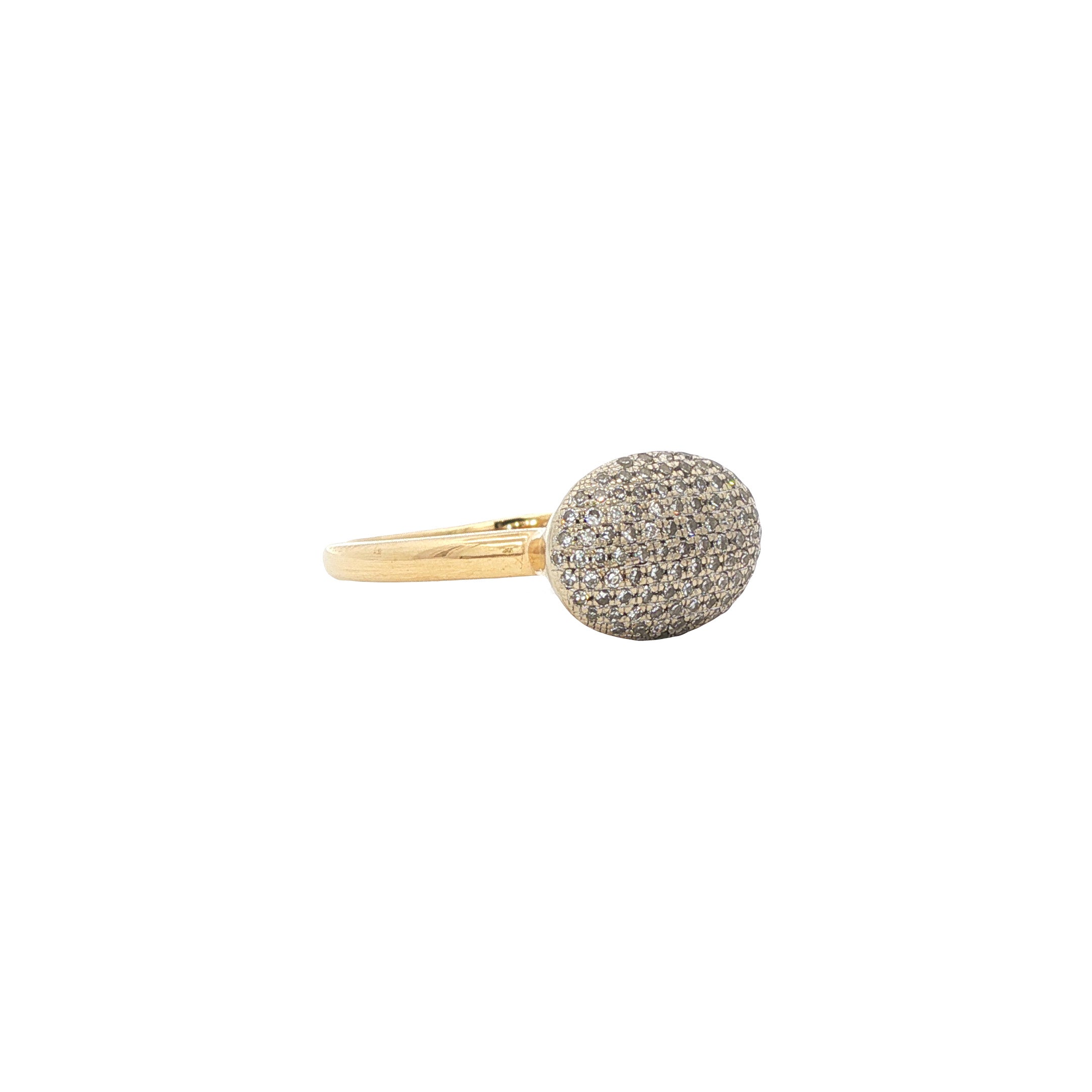 Gouden ring met diamant 14 karaat