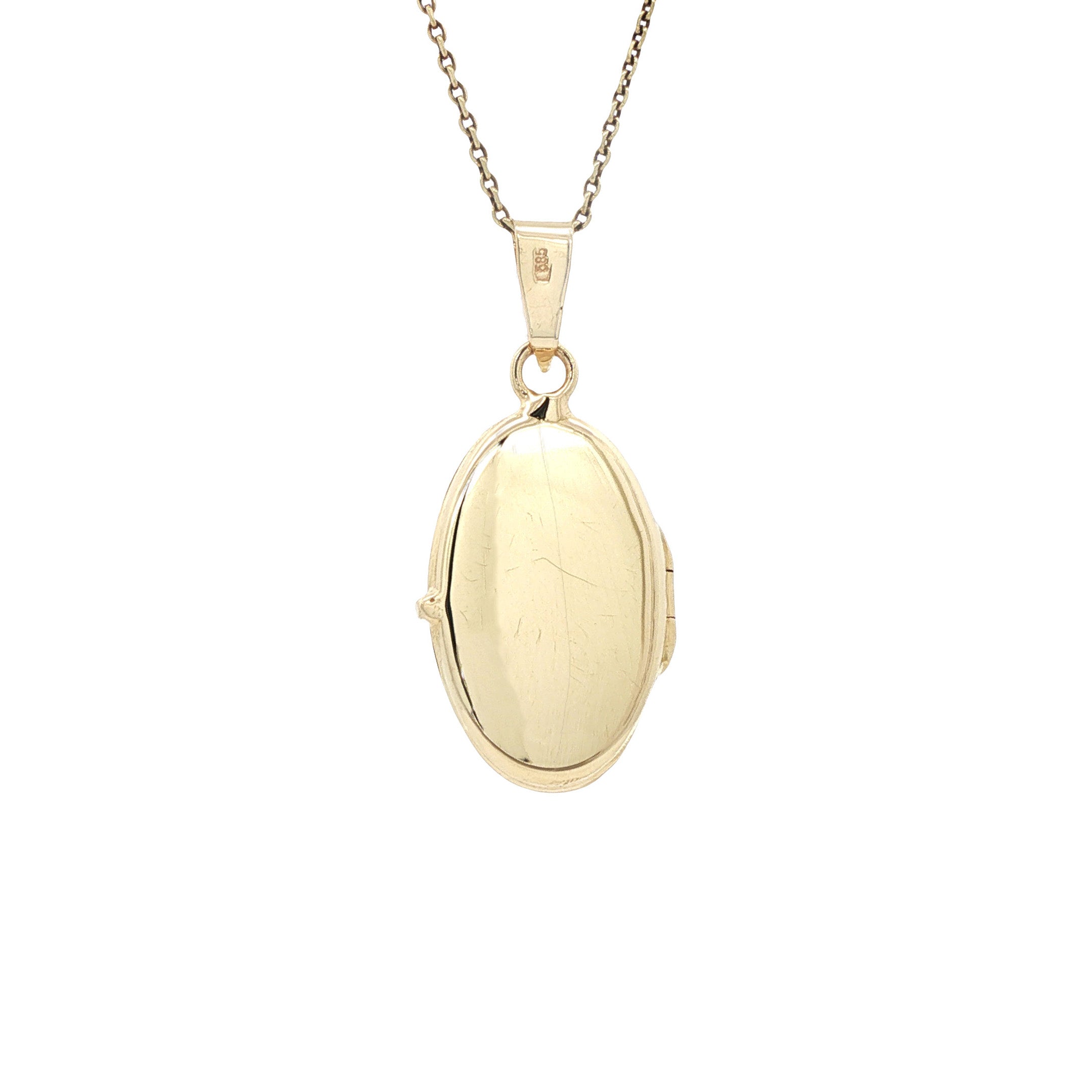 Gouden medaillon hanger 14 karaat