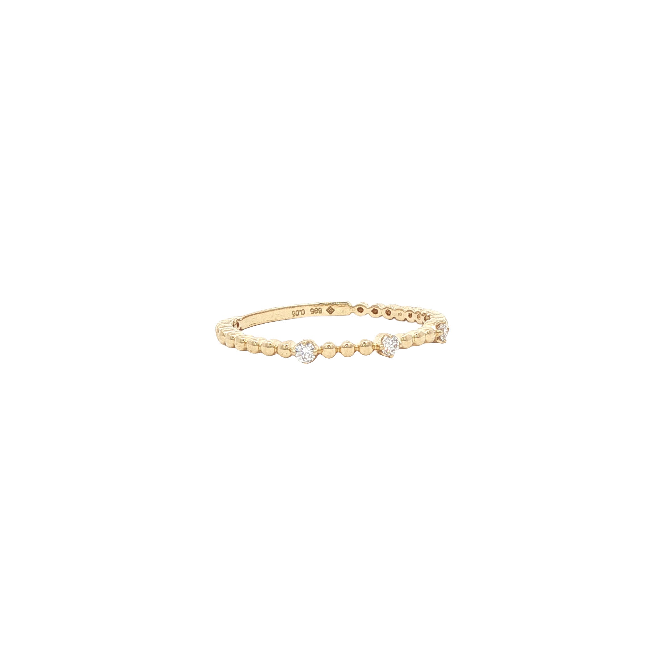 Gouden ring met diamant 14 karaat