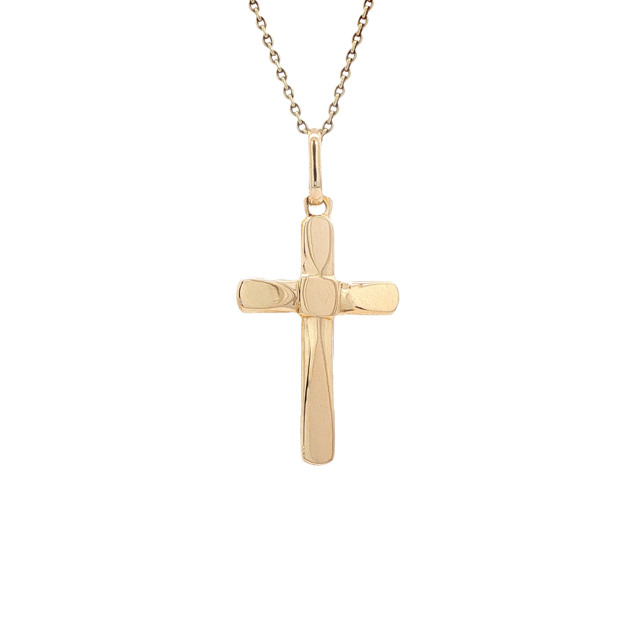 Gouden hanger kruis 14 karaat