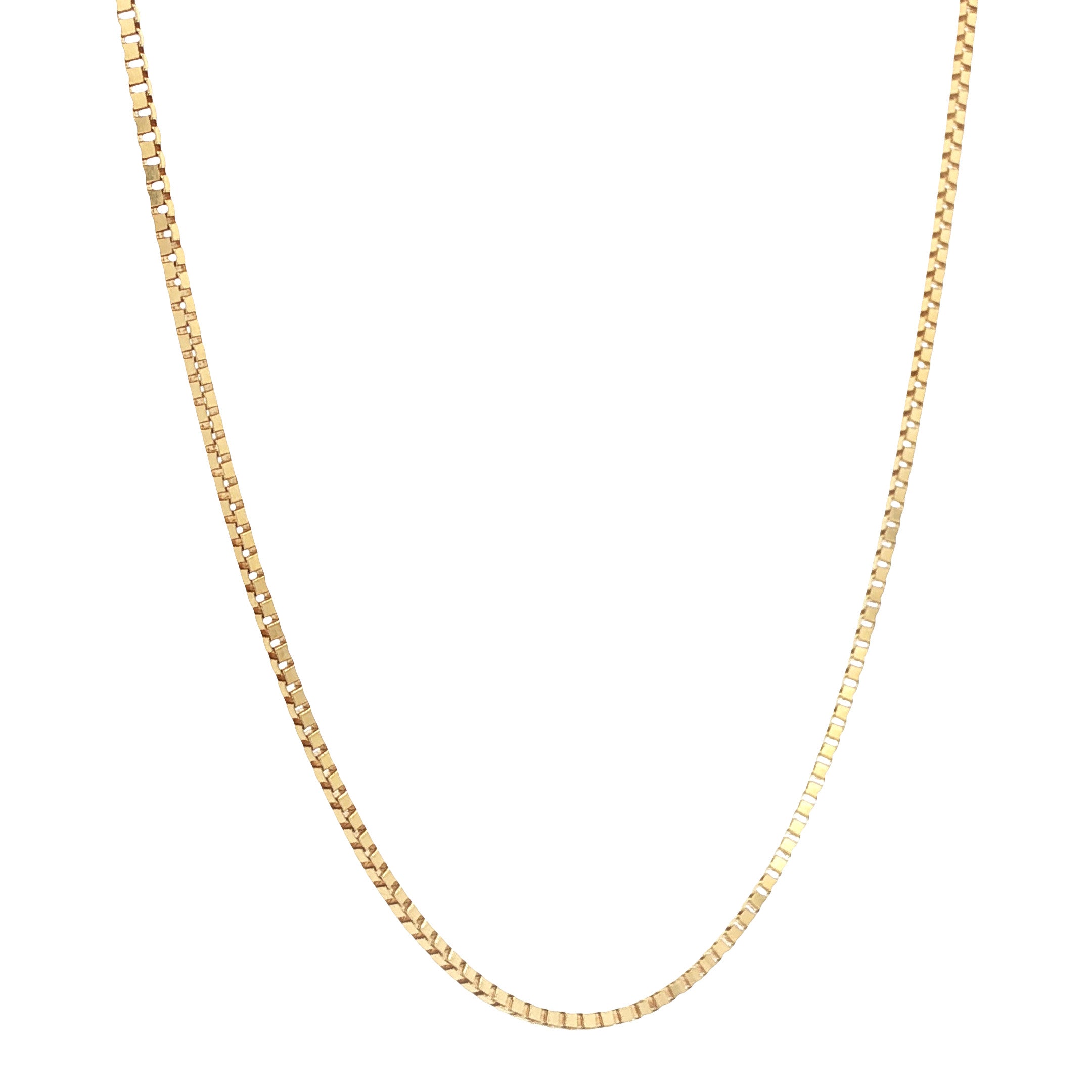 14 karat gold Venetian necklace, 38 cm