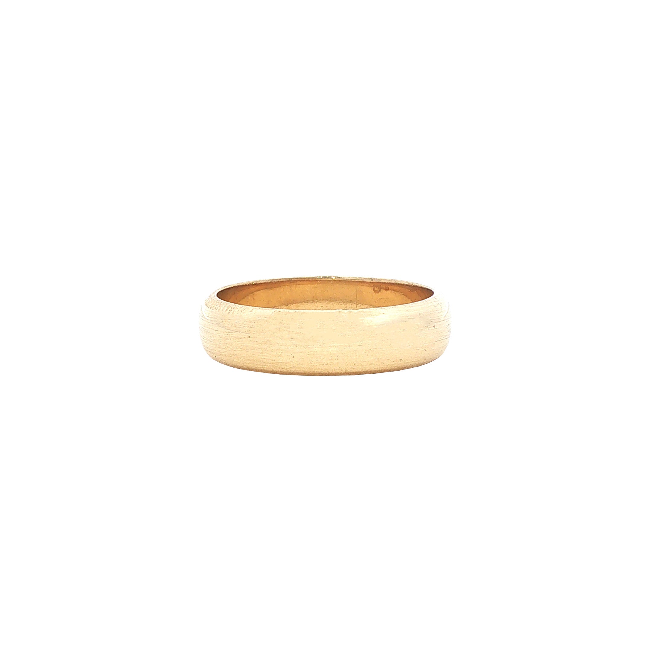 Gouden gladde ring 14 karaat