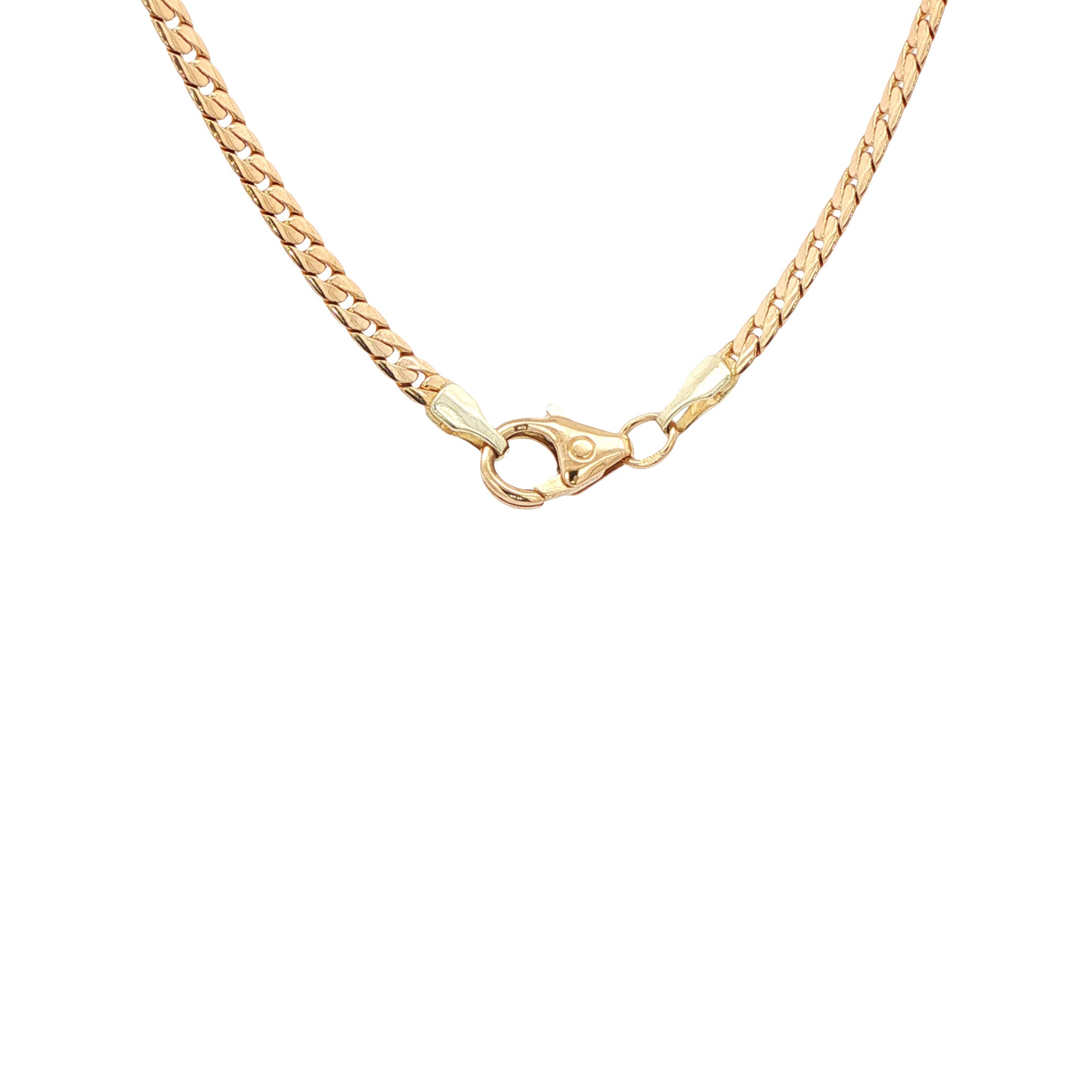 14-karat gold gourmet necklace, 47 cm