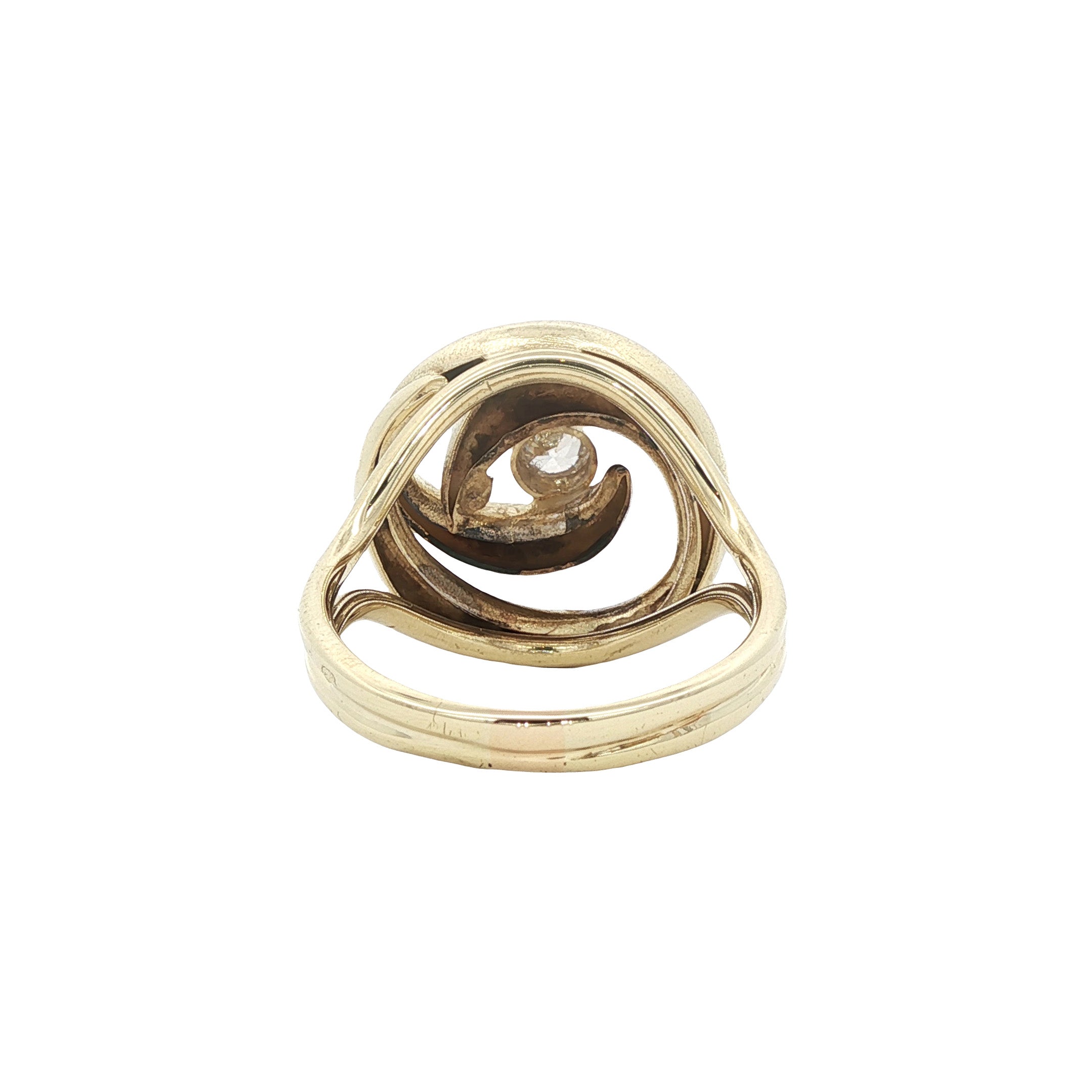 14-karat gold ring with a diamond