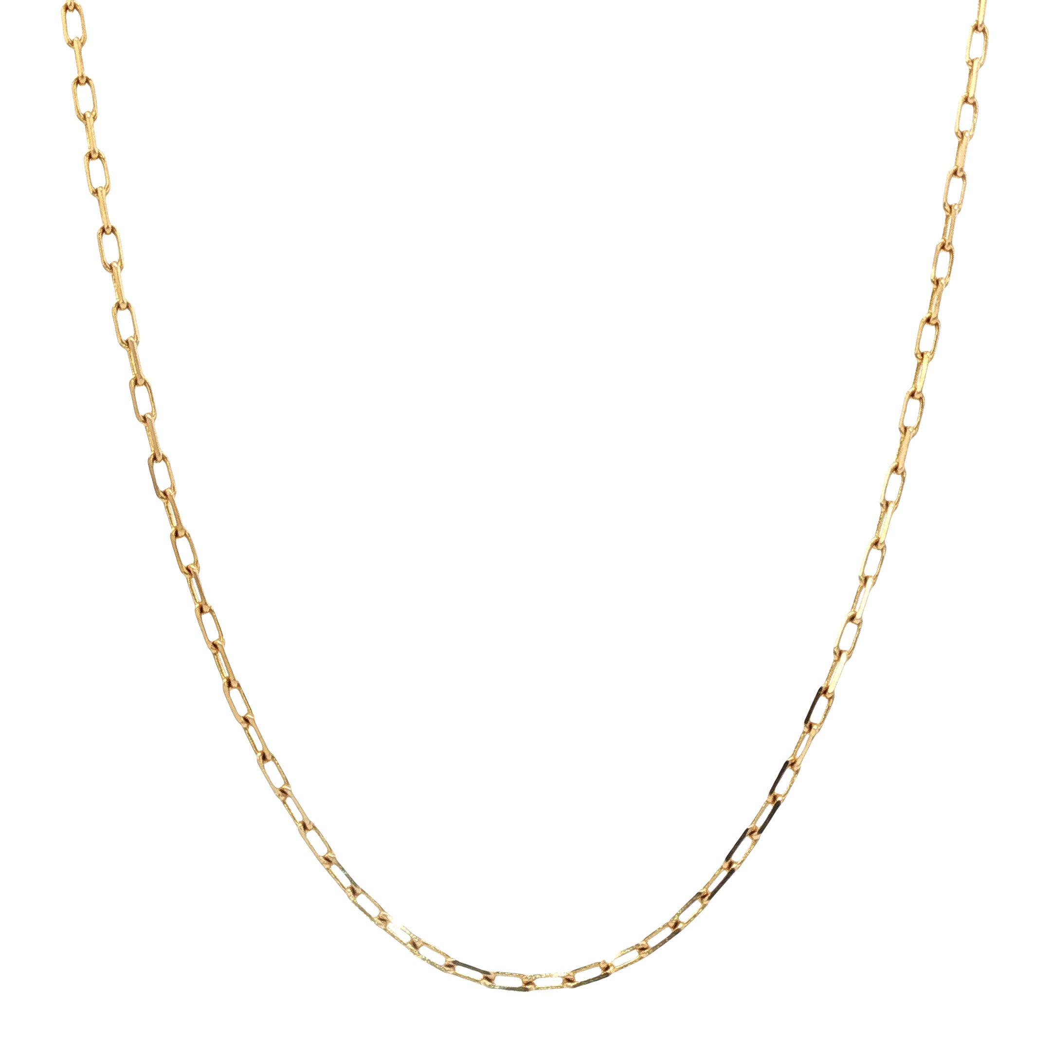 Gouden lengtecollier anker 60 cm 14 karaat