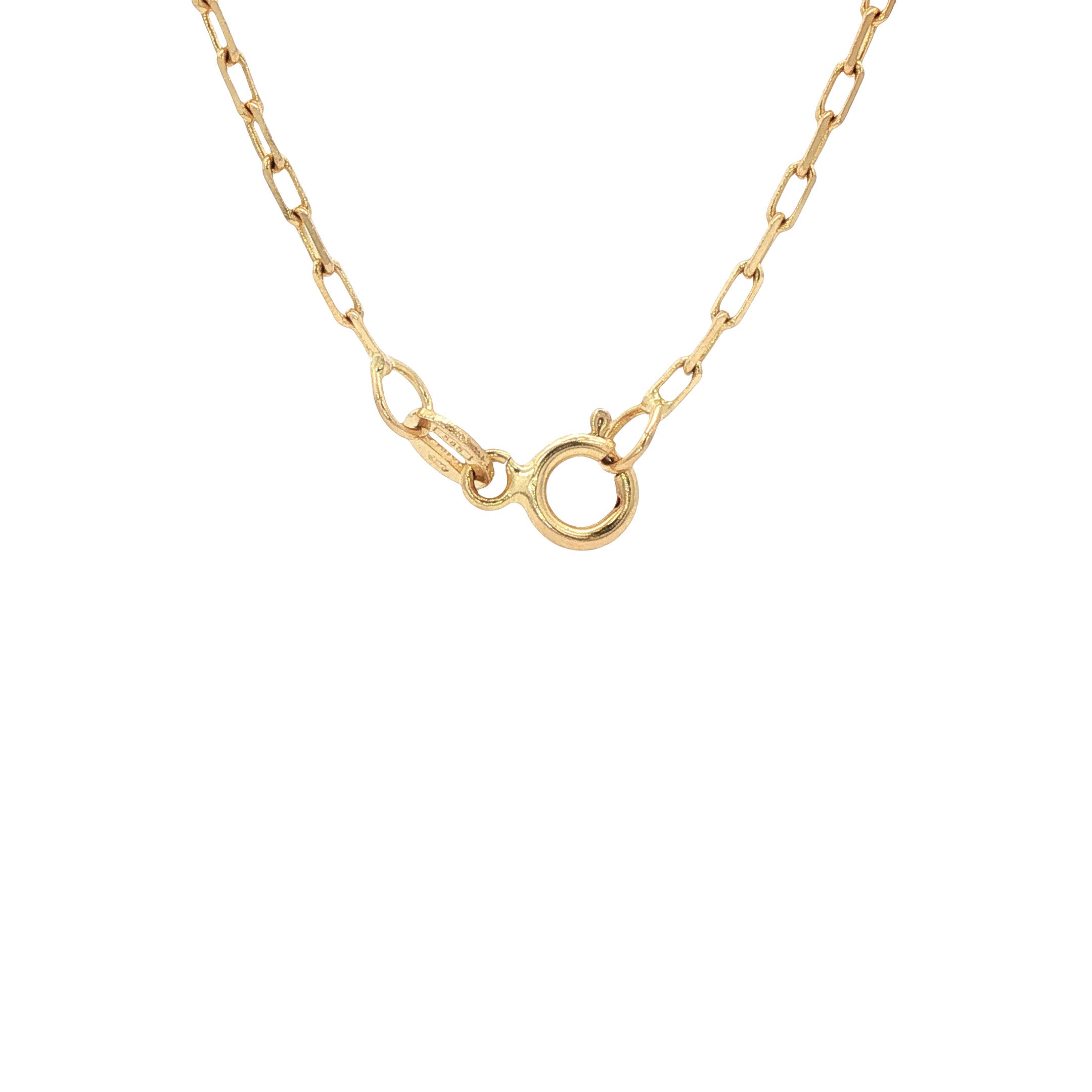 Gouden lengtecollier anker 60 cm 14 karaat