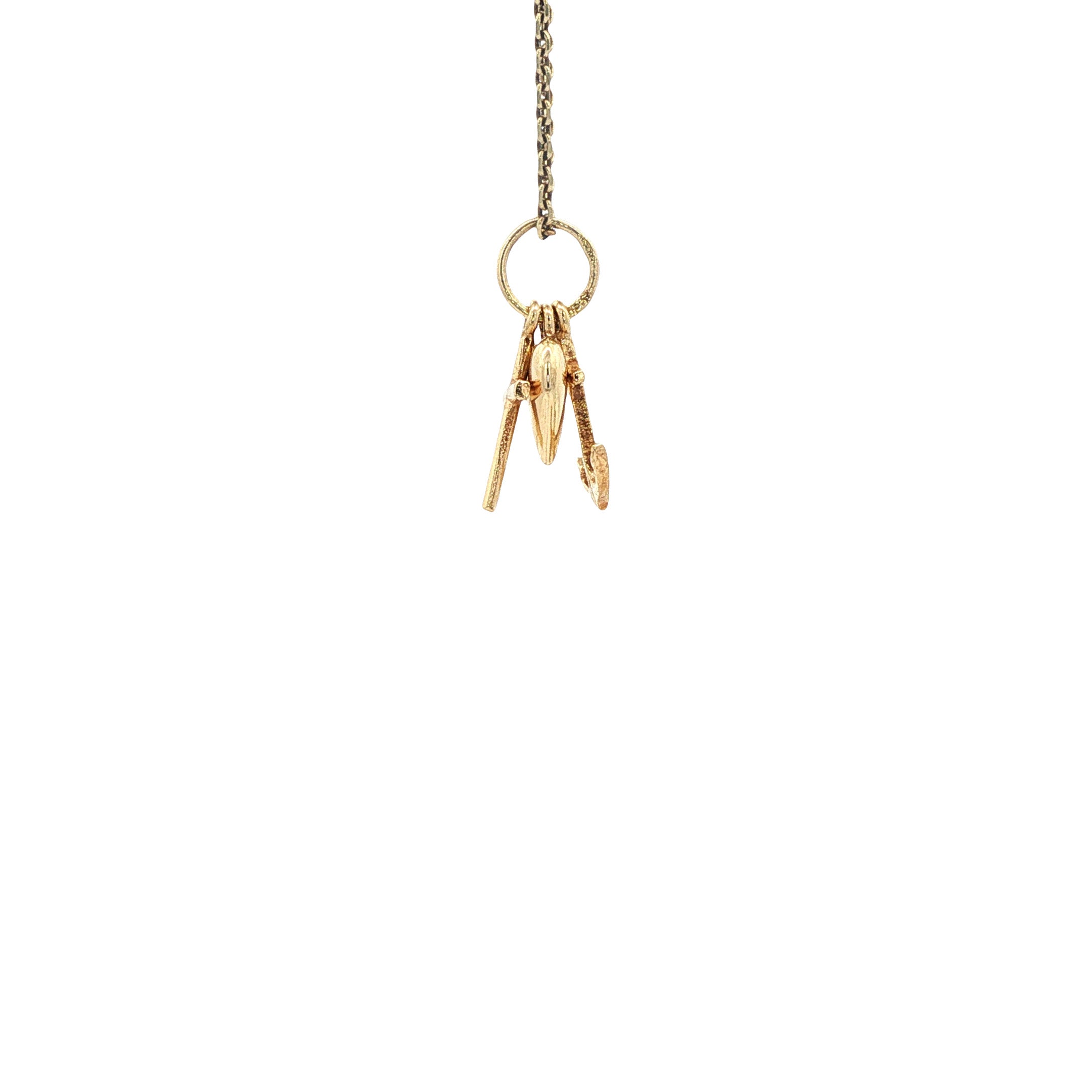 Gouden hanger geloof, hoop en liefde 14 karaat