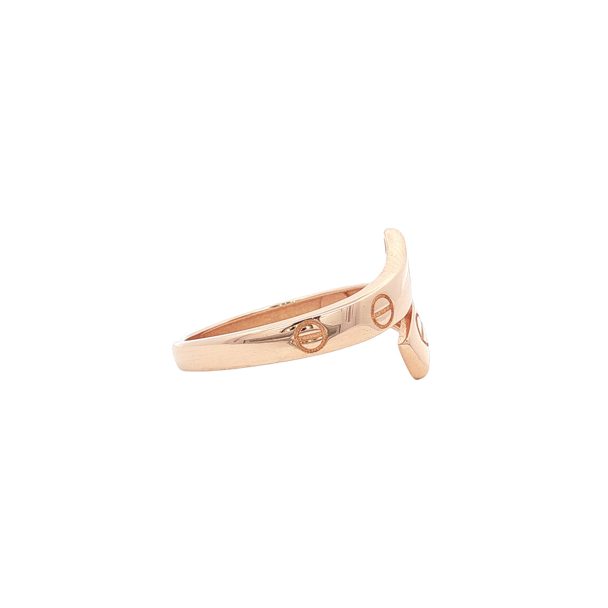 Rosegouden ring 14 karaat