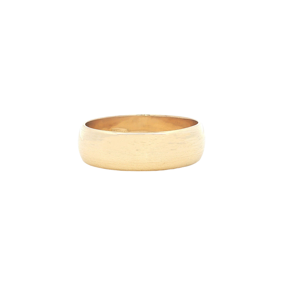 Gouden gladde ring 14 karaat