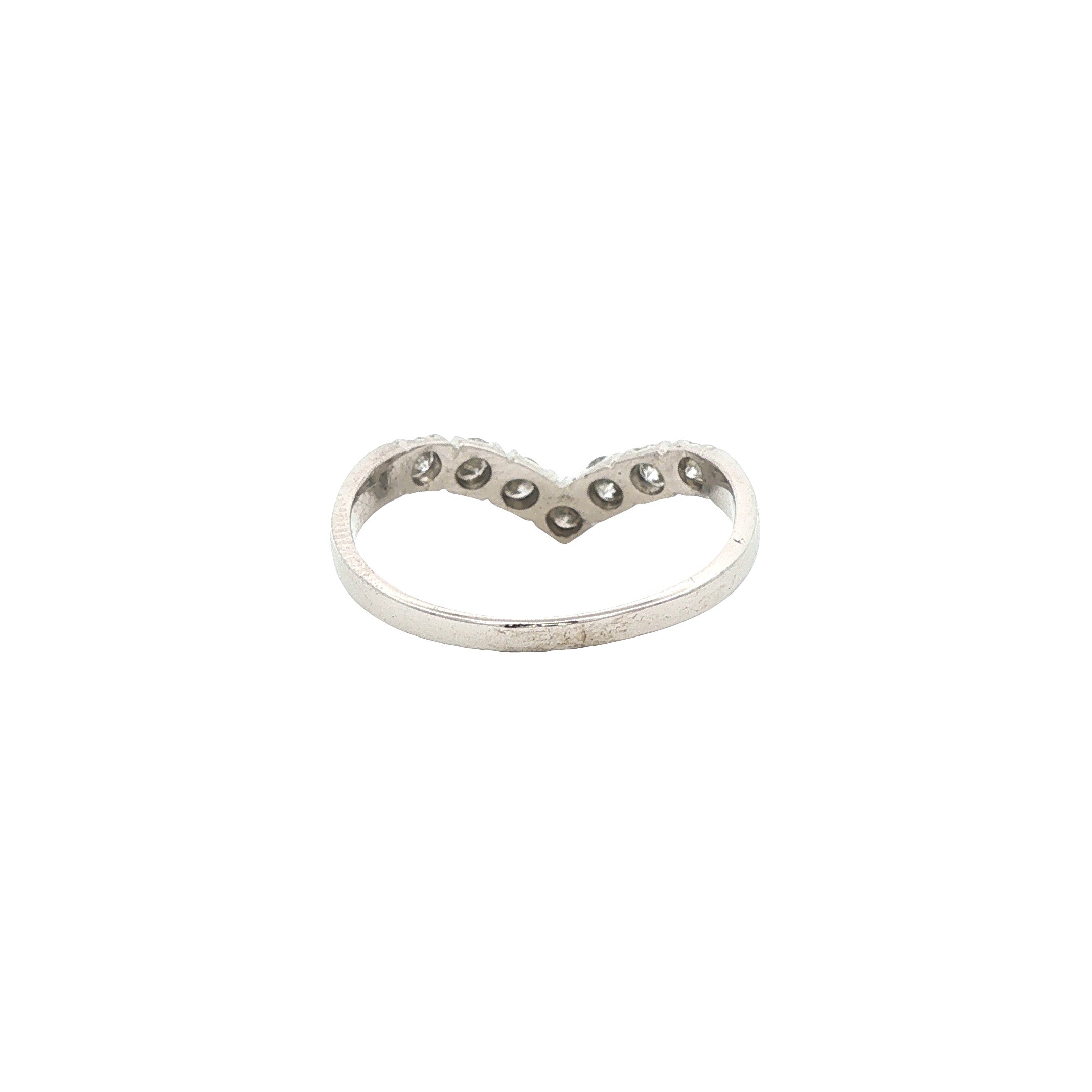 Witgouden ring met diamant 14 karaat