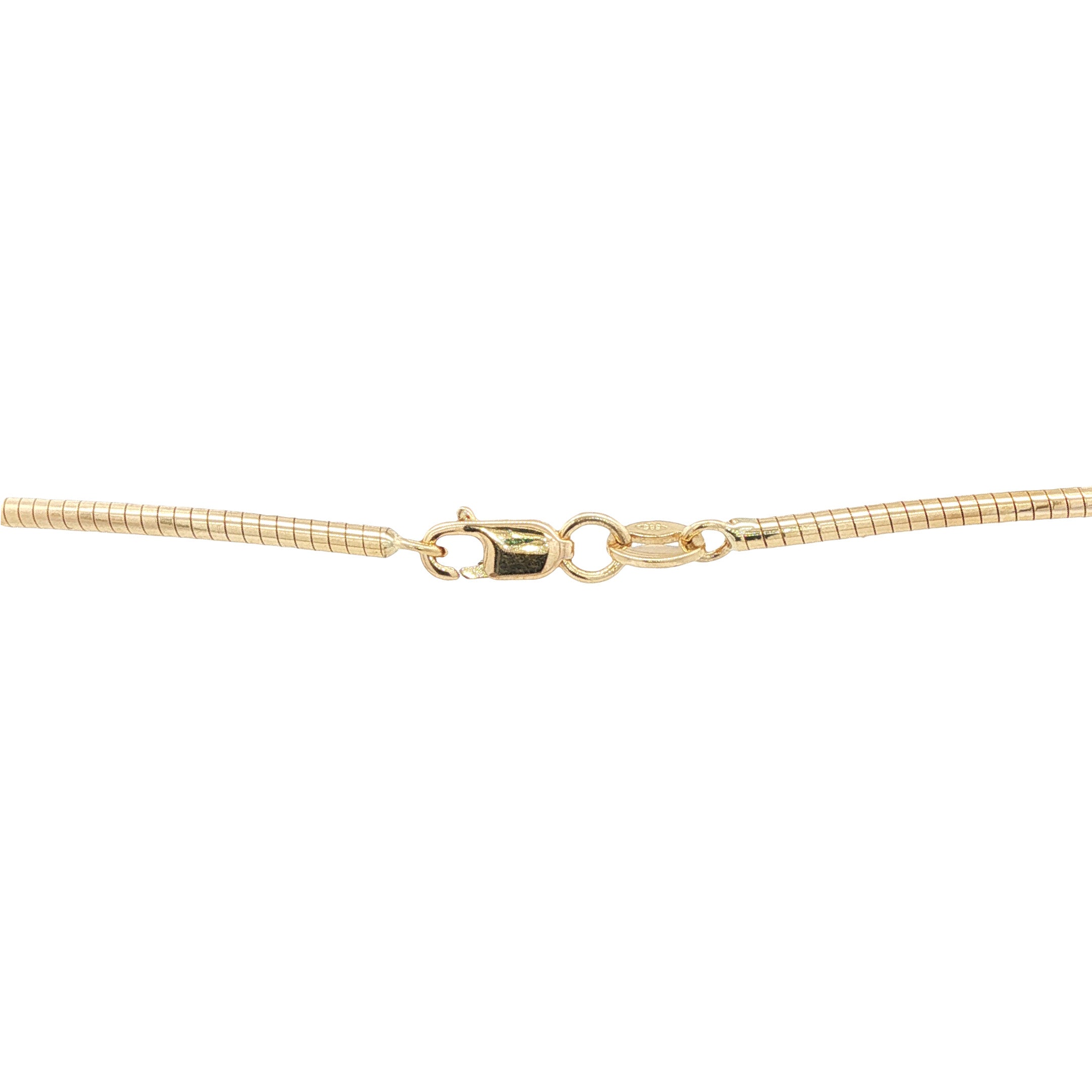 14-karat gold bangle, 42 cm long