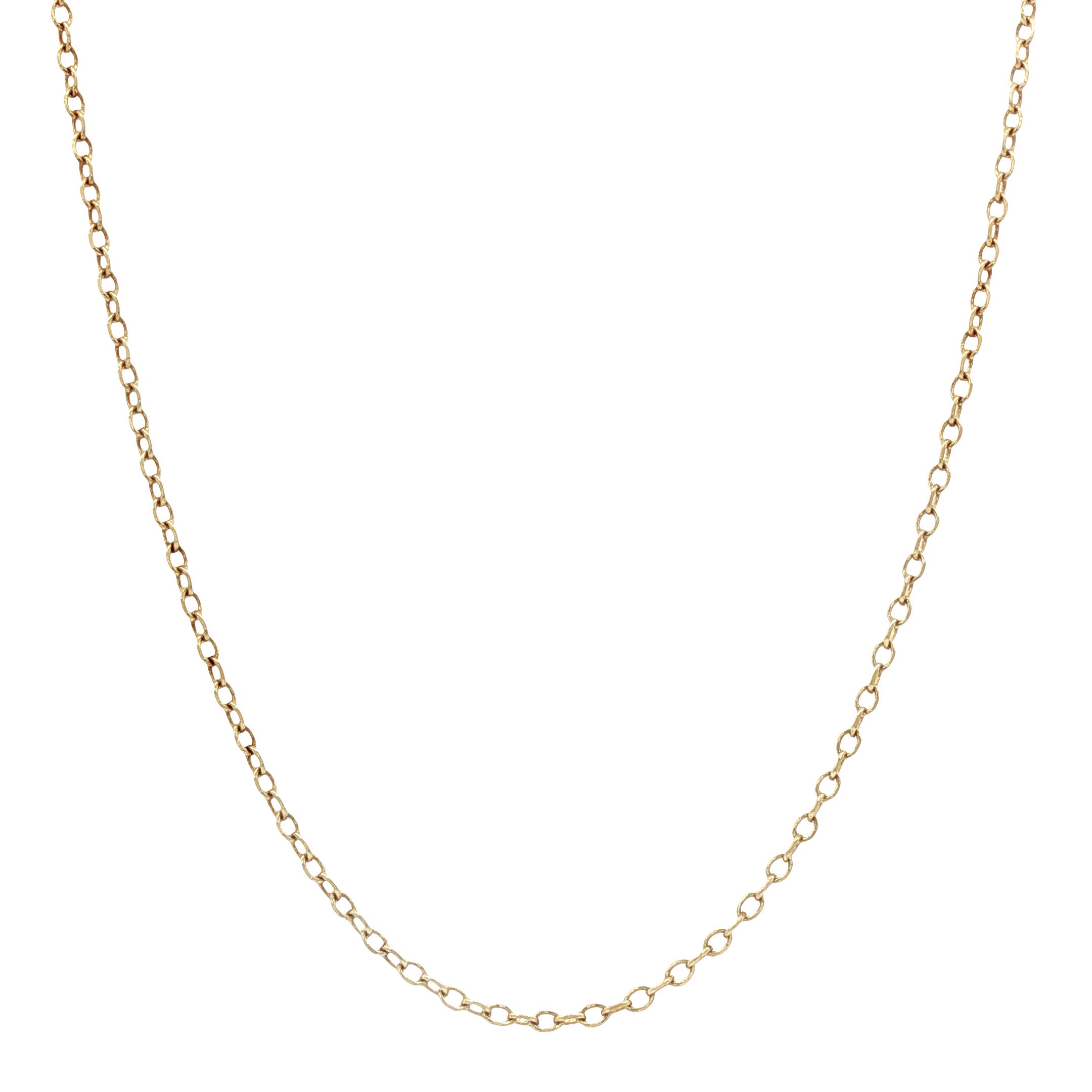 Gouden lengtecollier anker 44 cm 14 karaat