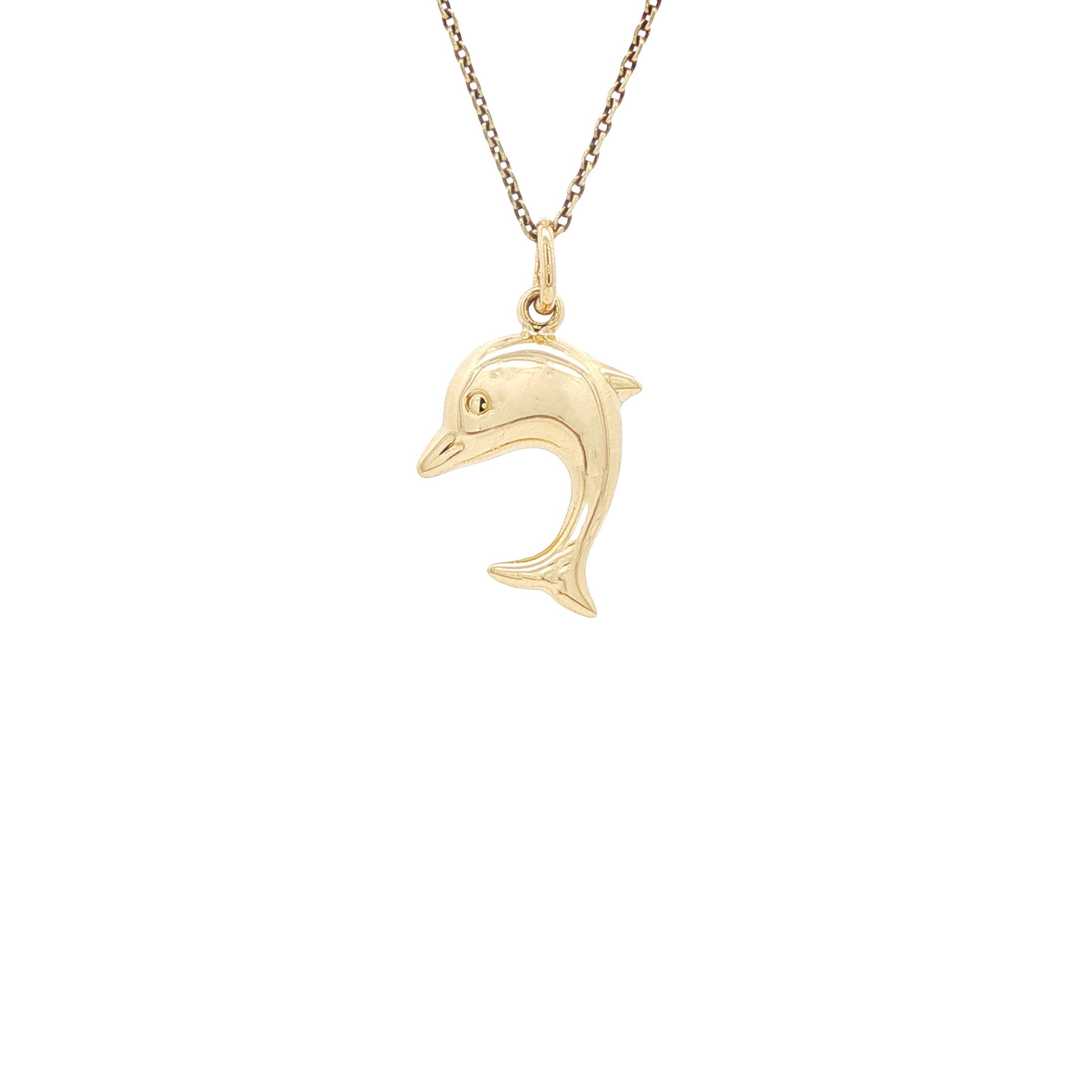 Gouden hanger dolfijn 18 karaat